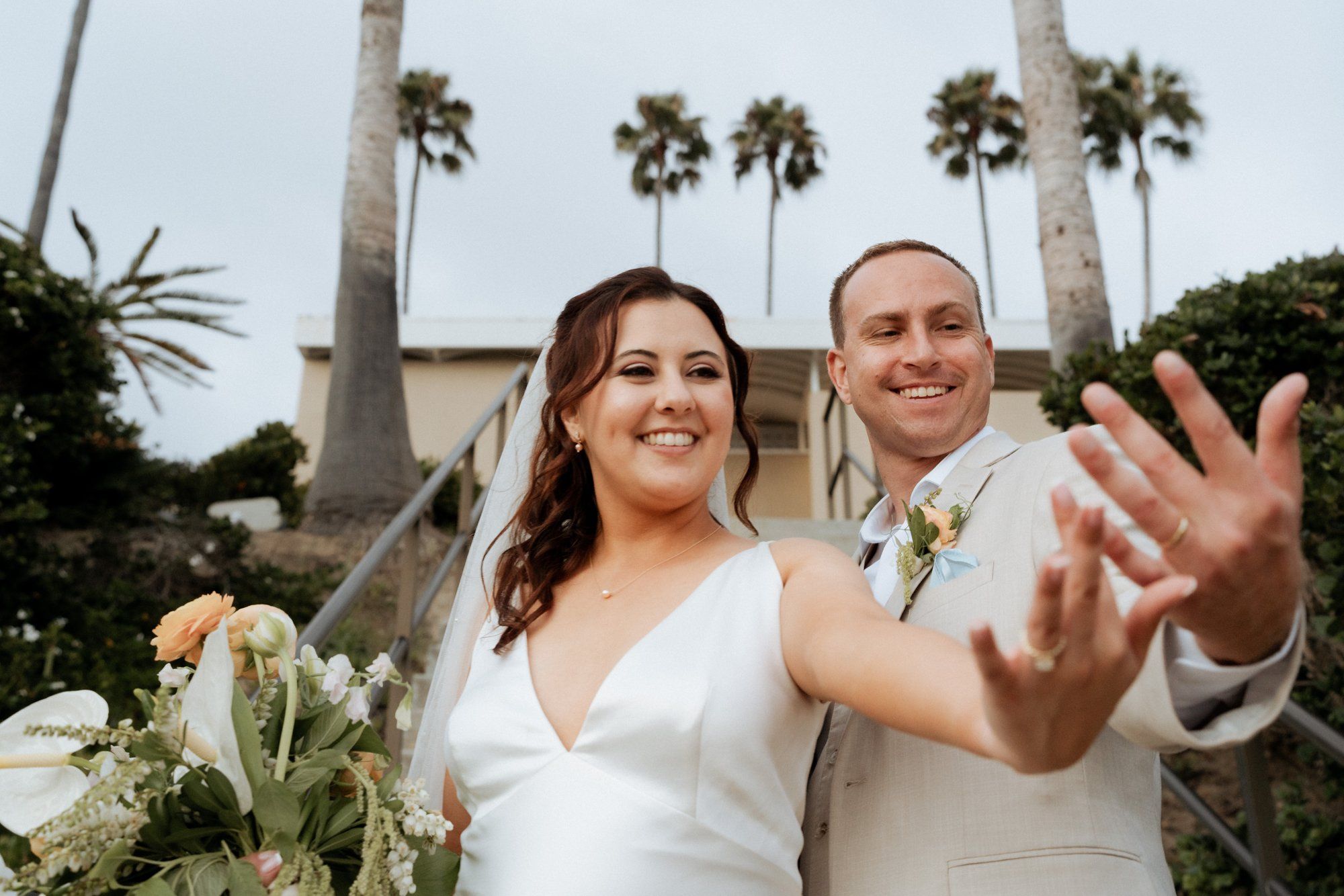 private hillside residence wedding in socal, Portraits Above the Cove and a Champagne Tower