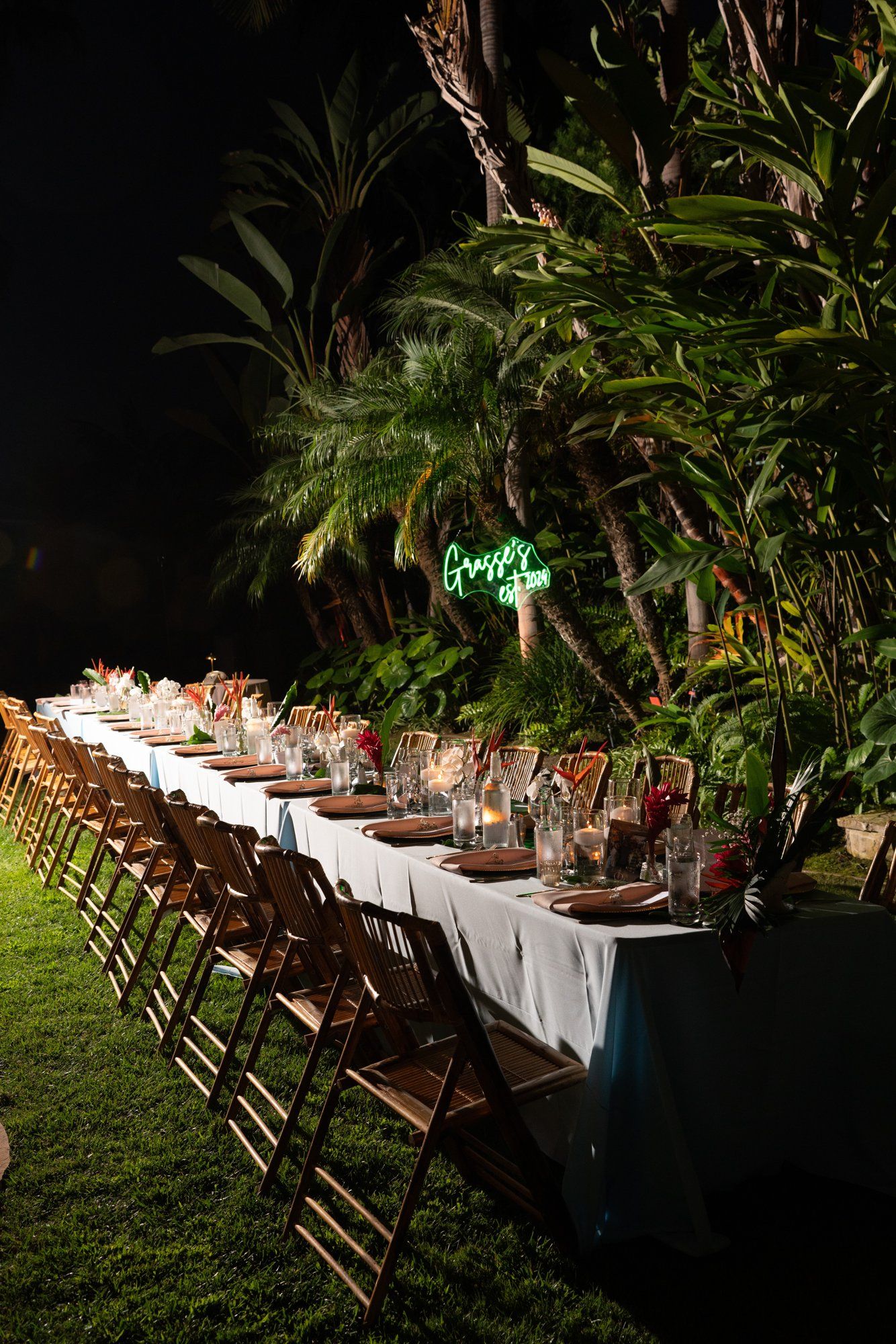 private hillside residence wedding in socal, The Reception at the SoCal Private Estate