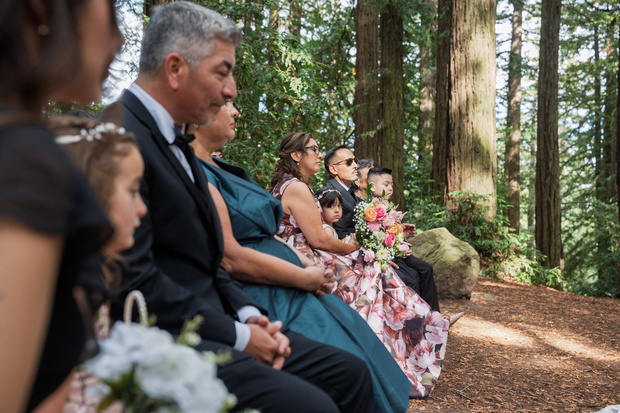 redwoods park ceremony + sf waterfront steak dinner, Vows Under the Redwoods at Roberts Regional Park