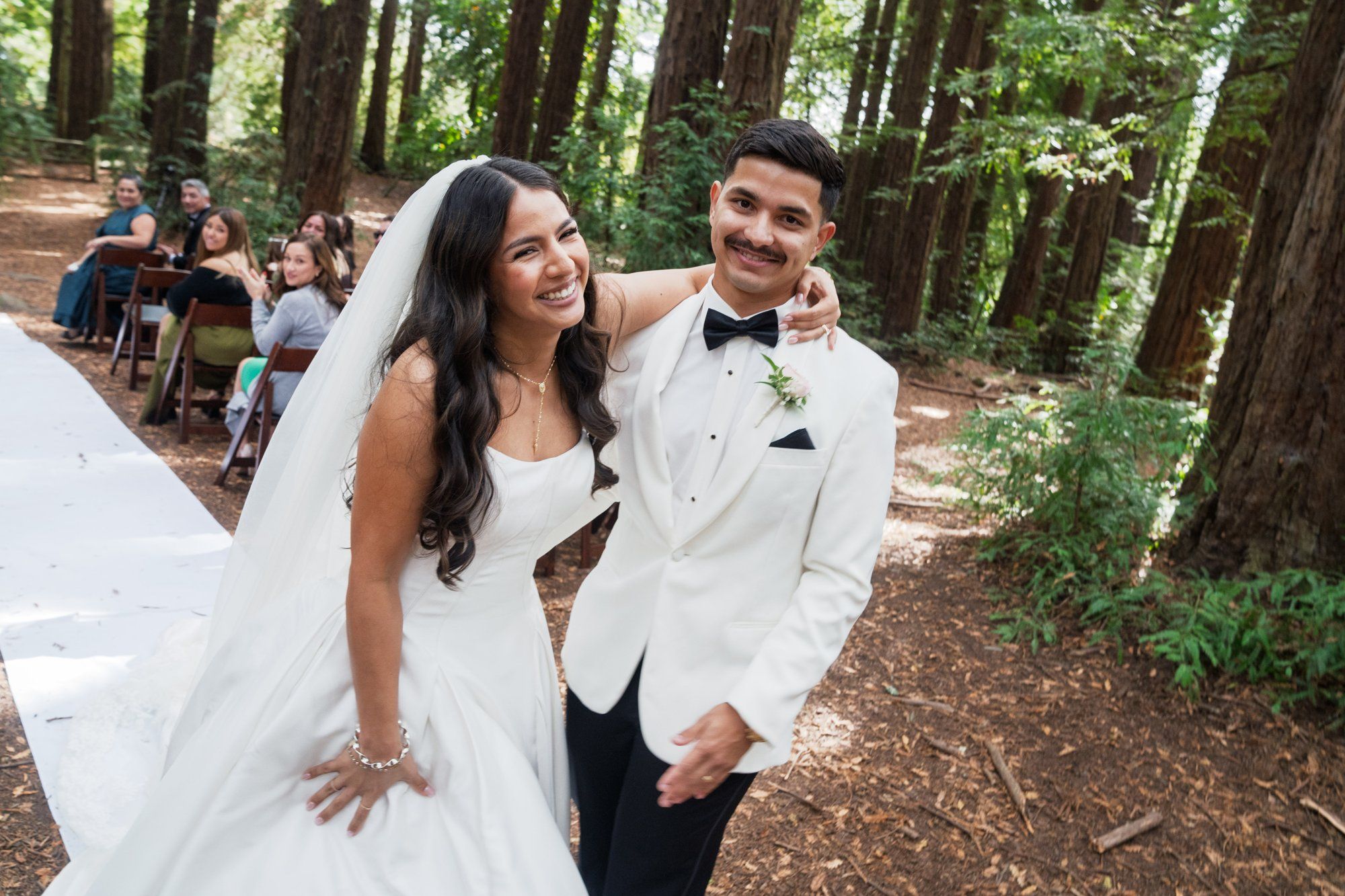 redwoods park ceremony and SF waterfront steak dinner, Vows Under the Redwoods at Roberts Regional Park