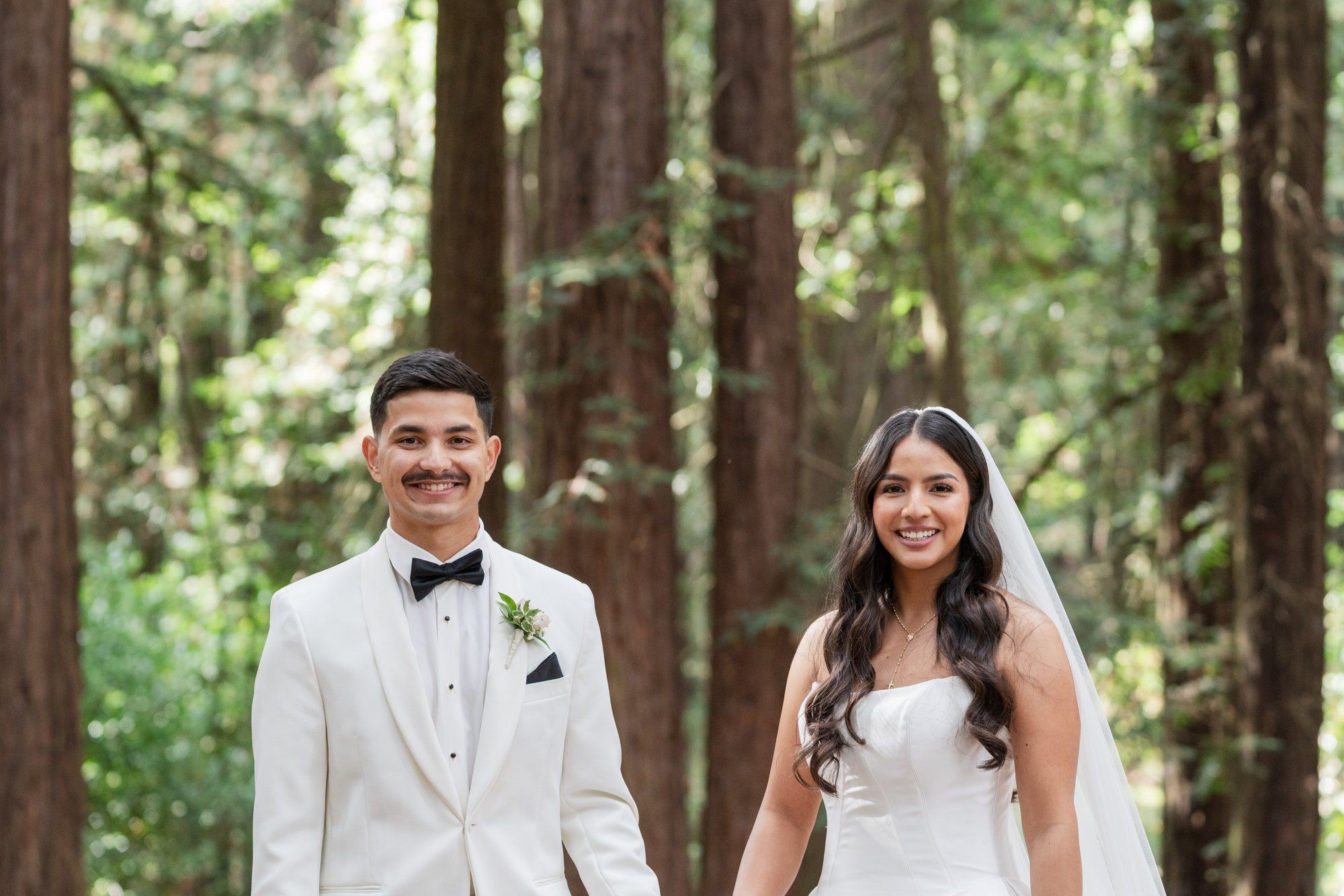 redwoods park ceremony and SF waterfront steak dinner, Portraits Among the Tall Trees