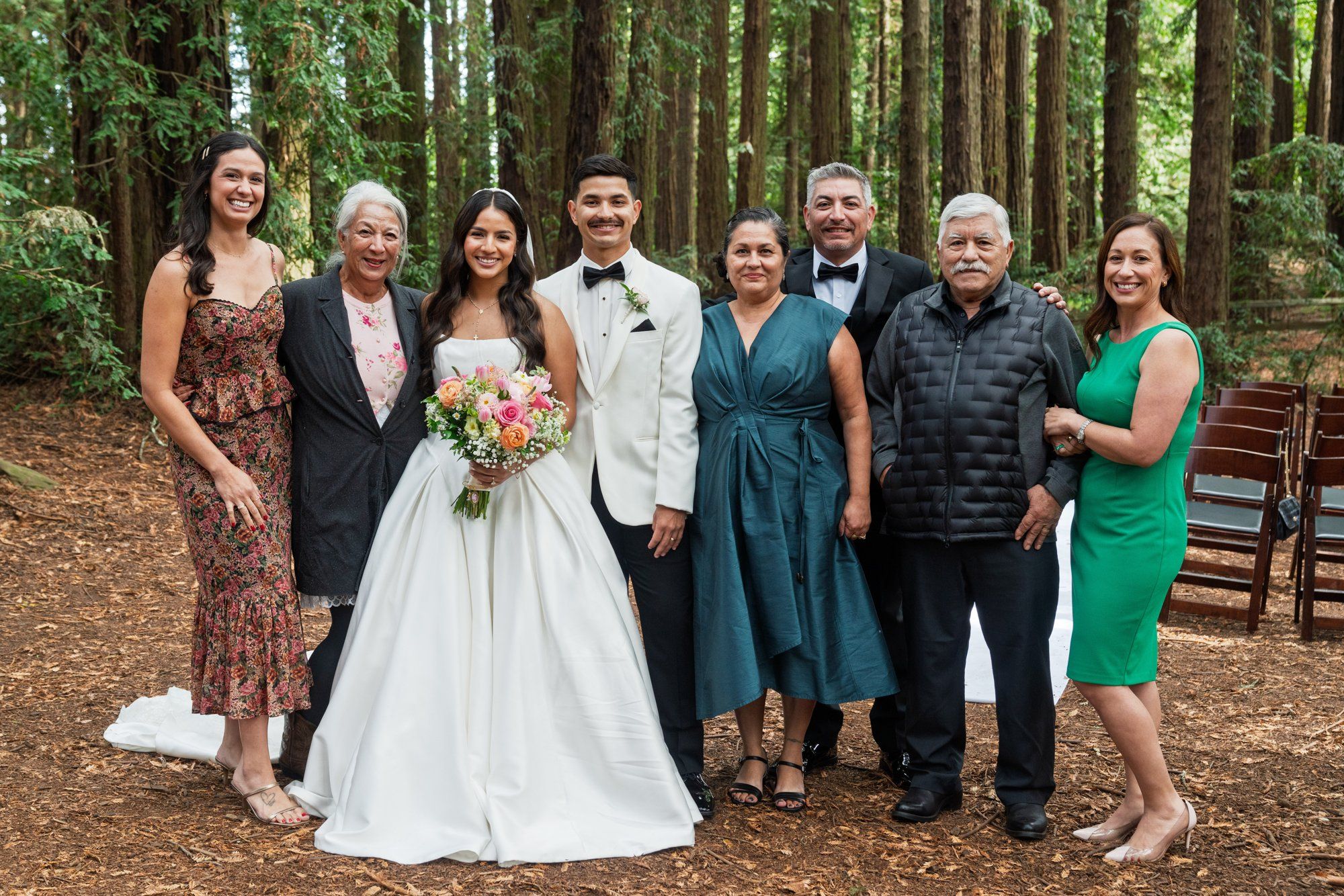redwoods park ceremony + sf waterfront steak dinner, Portraits Among the Tall Trees