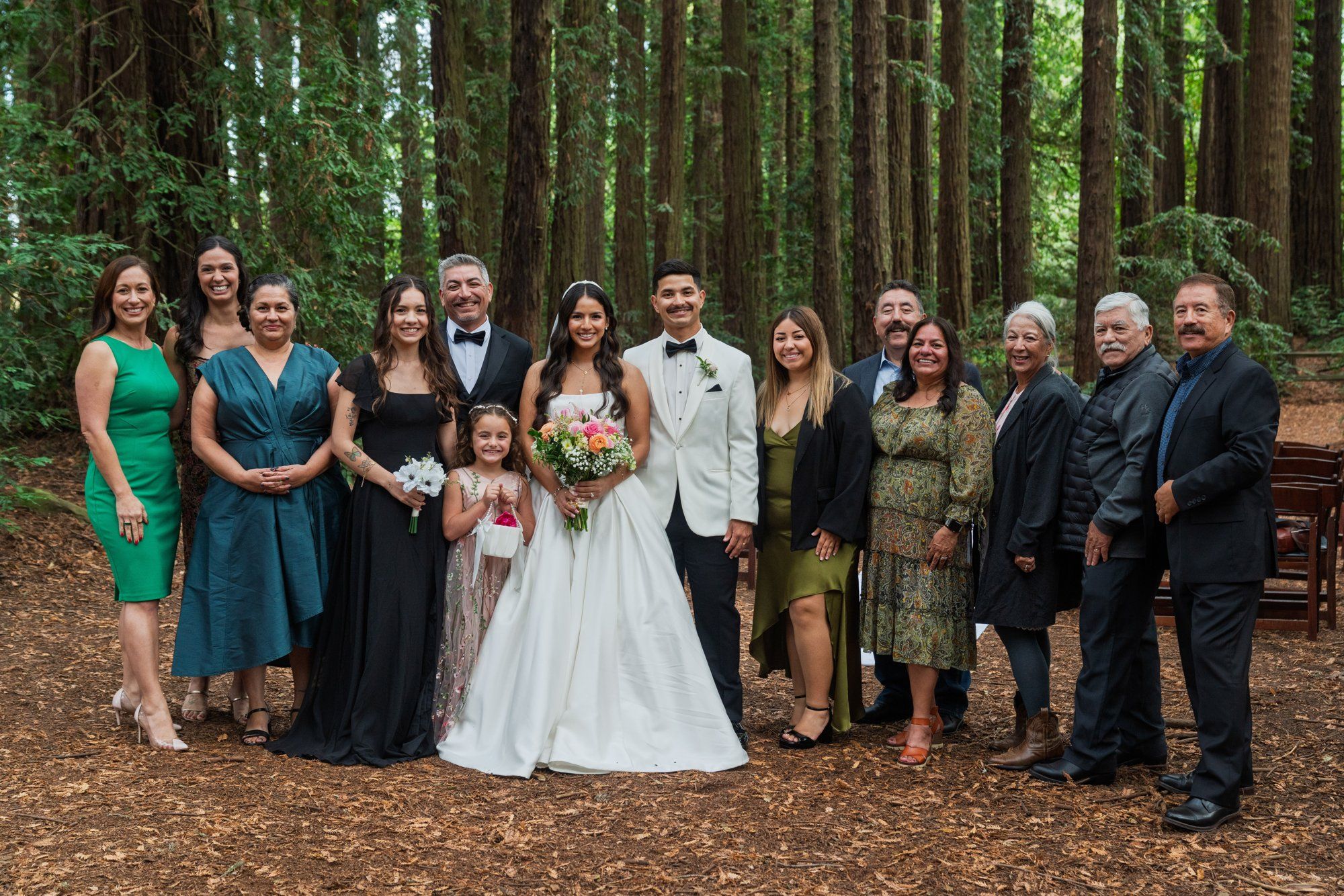 redwoods park ceremony + sf waterfront steak dinner, Portraits Among the Tall Trees