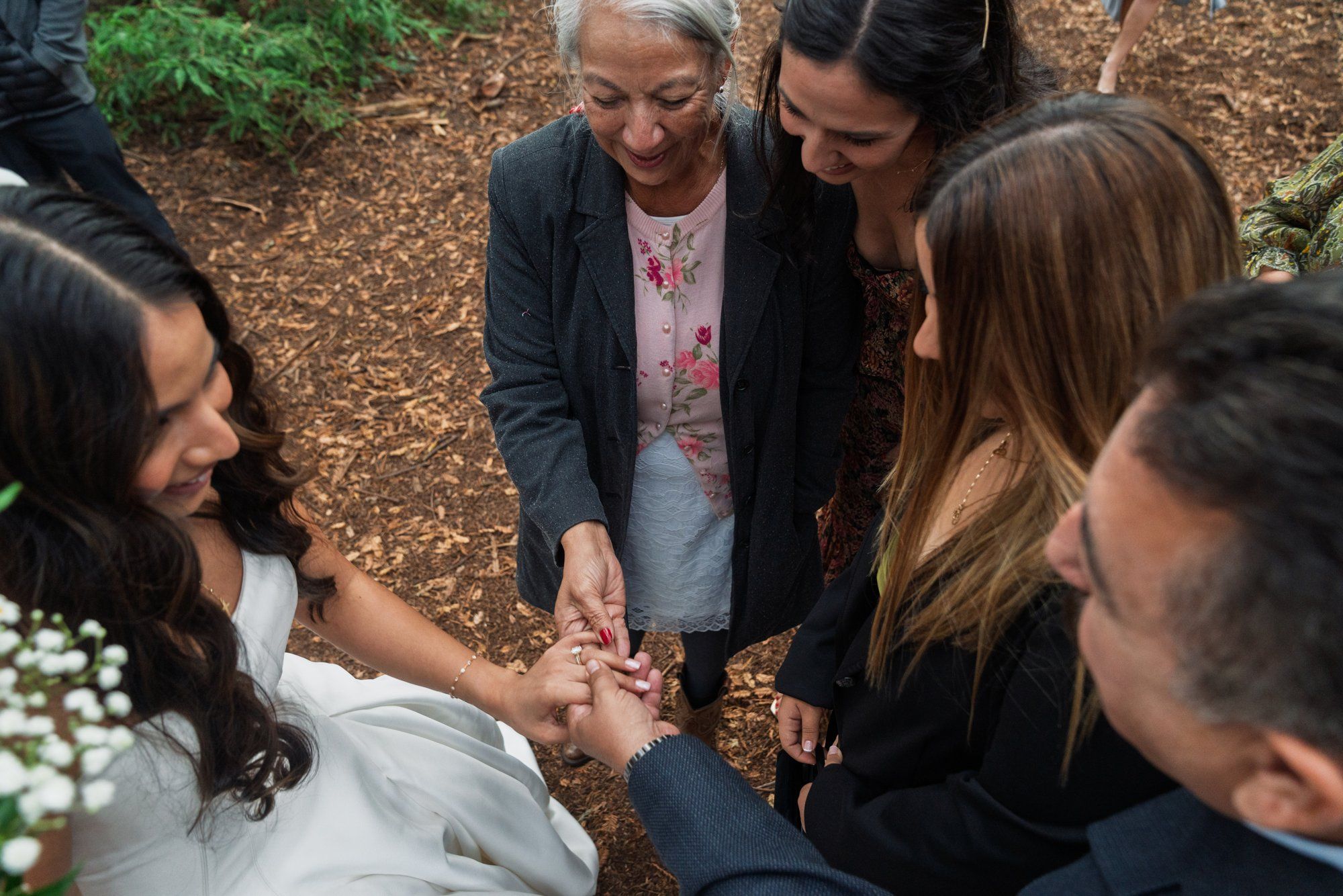 redwoods park ceremony + sf waterfront steak dinner, Vows Under the Redwoods at Roberts Regional Park