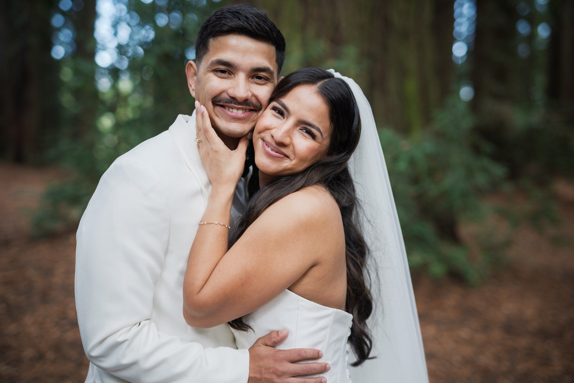 redwoods park ceremony + sf waterfront steak dinner, Portraits Among the Tall Trees