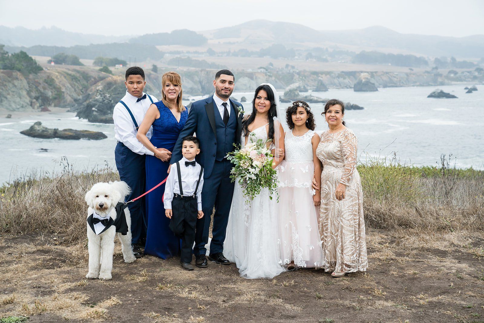 cliffside elopement at duncan's cove, bodega bay, Portraits Above the Cove