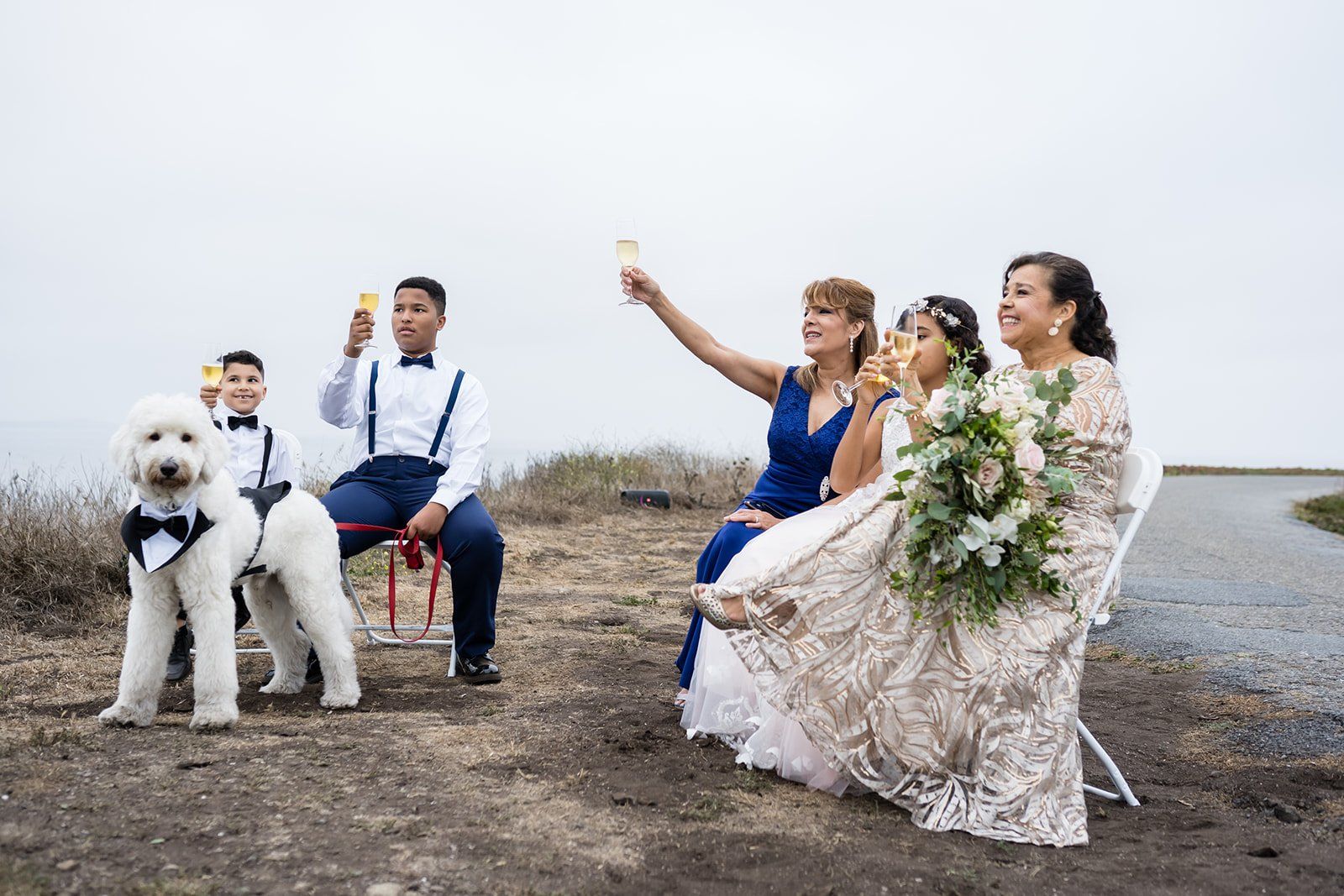 cliffside elopement at duncan's cove, bodega bay, Portraits Above the Cove