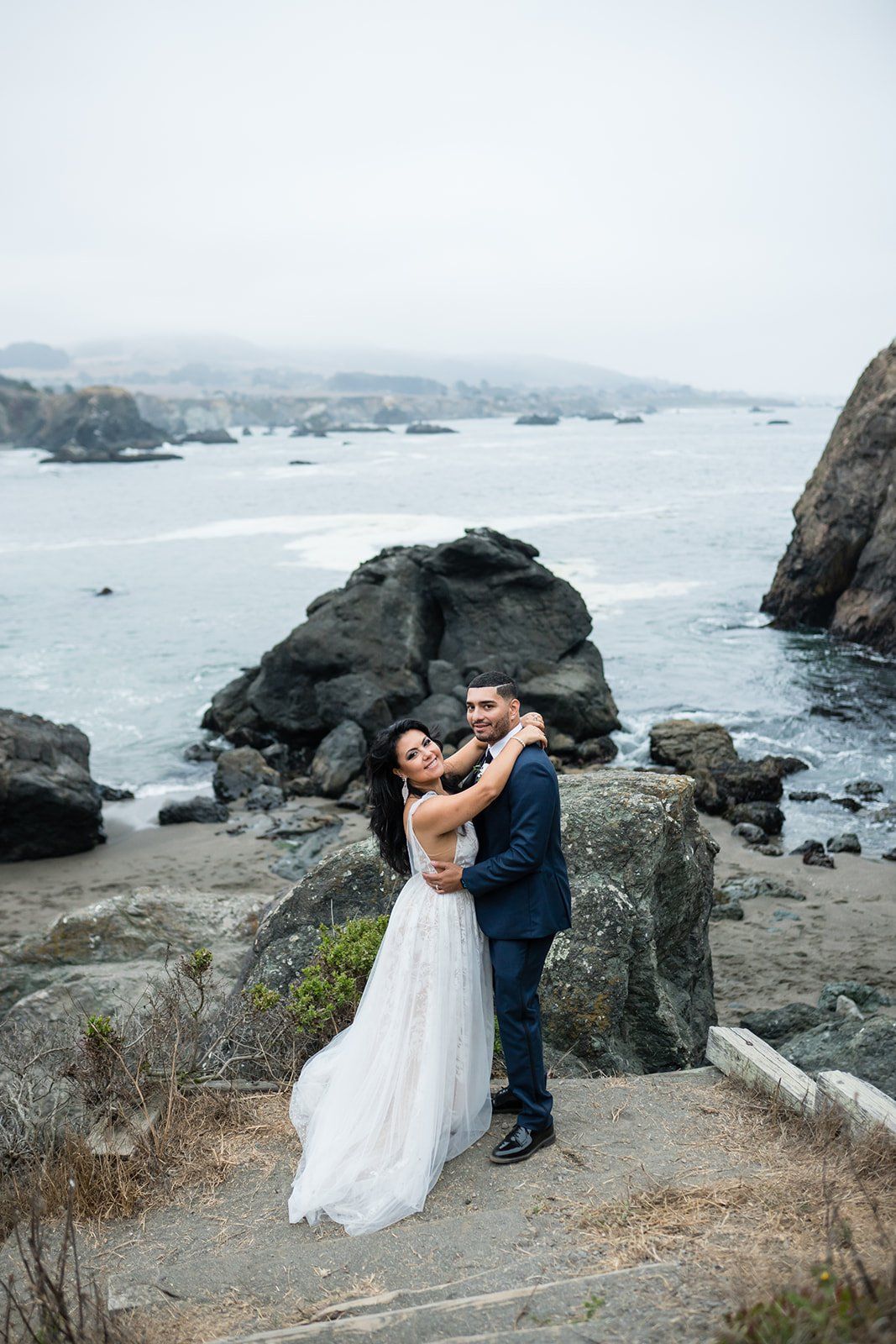cliffside elopement at duncan's cove, bodega bay, Portraits Above the Cove