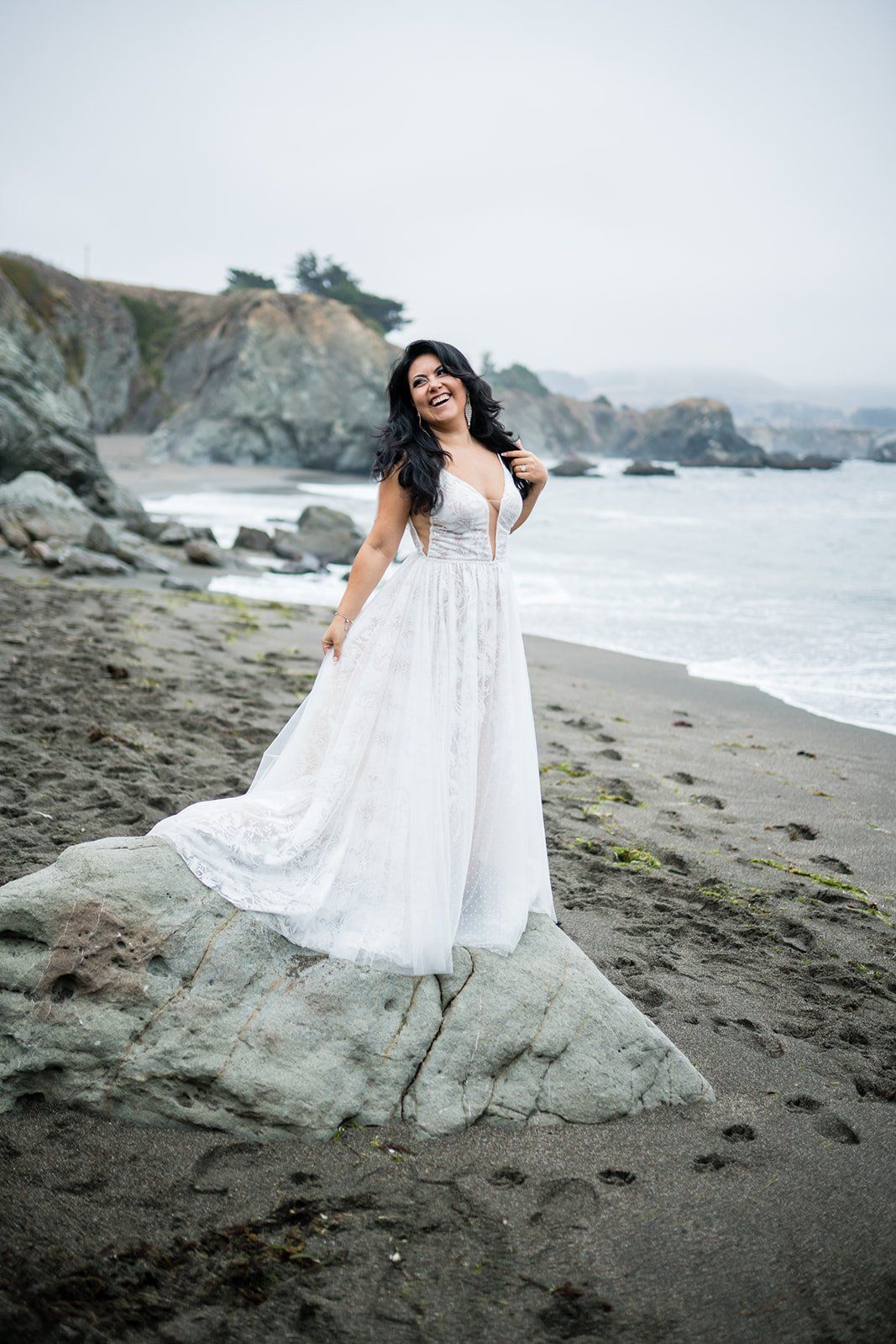 cliffside elopement at duncan's cove, bodega bay, Portraits Above the Cove