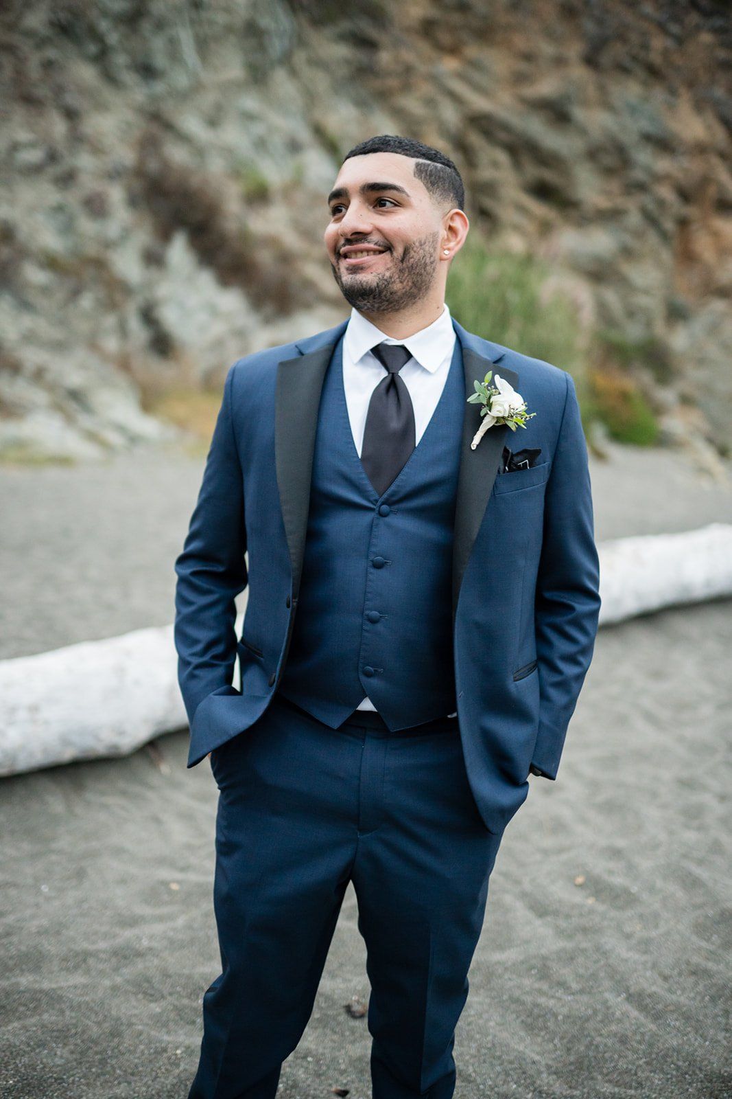 cliffside elopement at Duncan's Cove, Bodega Bay, Getting Ready on the Sonoma Coast