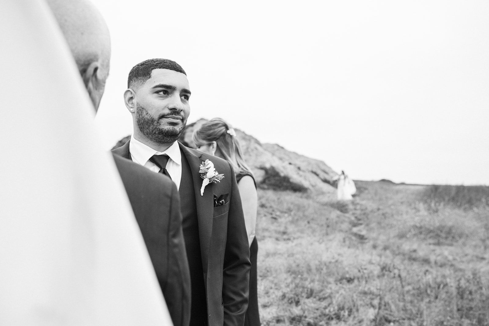 cliffside elopement at Duncan's Cove, Bodega Bay, The Ocean-Cliff Ceremony at Duncan's Cove