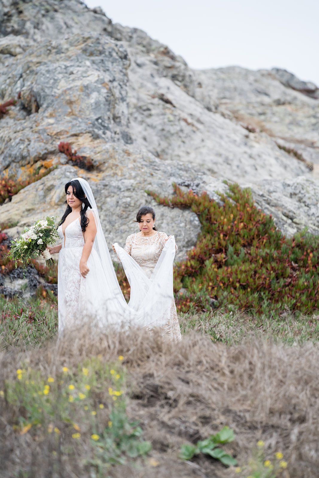 cliffside elopement at duncan's cove, bodega bay, Portraits Above the Cove