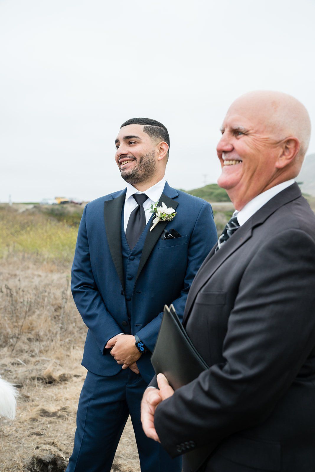 cliffside elopement at duncan's cove, bodega bay, The Ocean-Cliff Ceremony at Duncan's Cove