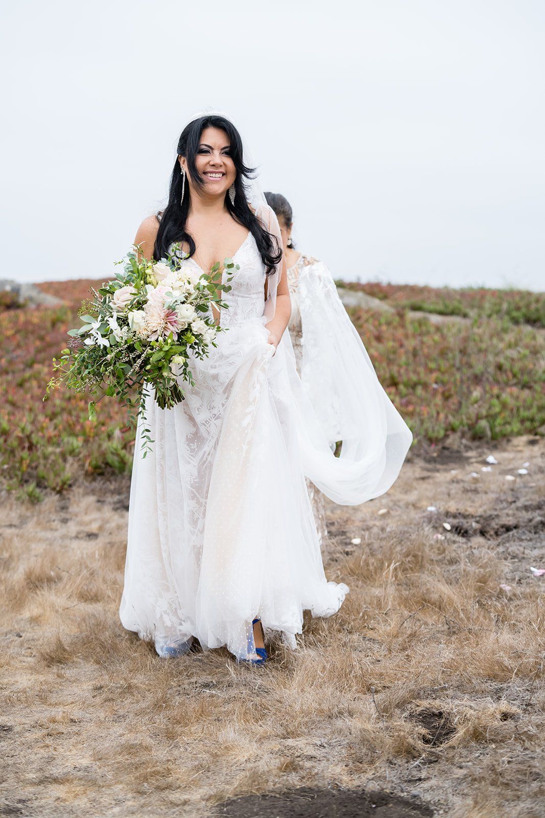 cliffside elopement at Duncan's Cove, Bodega Bay, Portraits Above the Cove