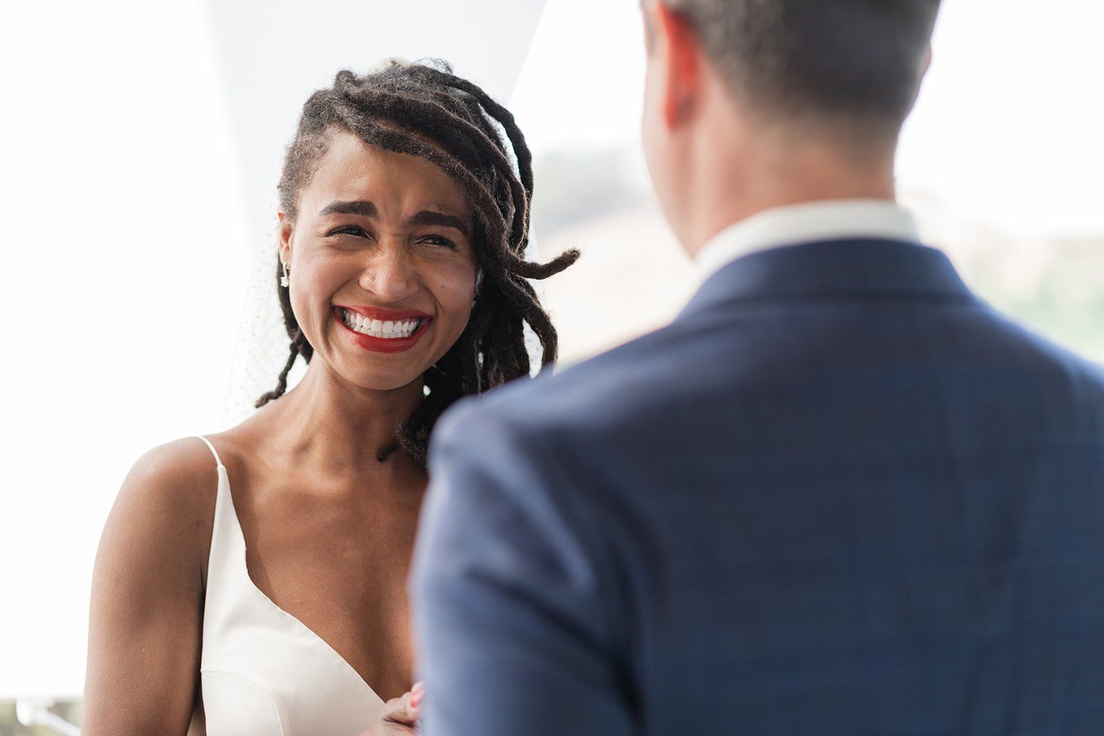 midcentury modern micro wedding at case study house 26, A Midcentury Modern Ceremony on the Balcony