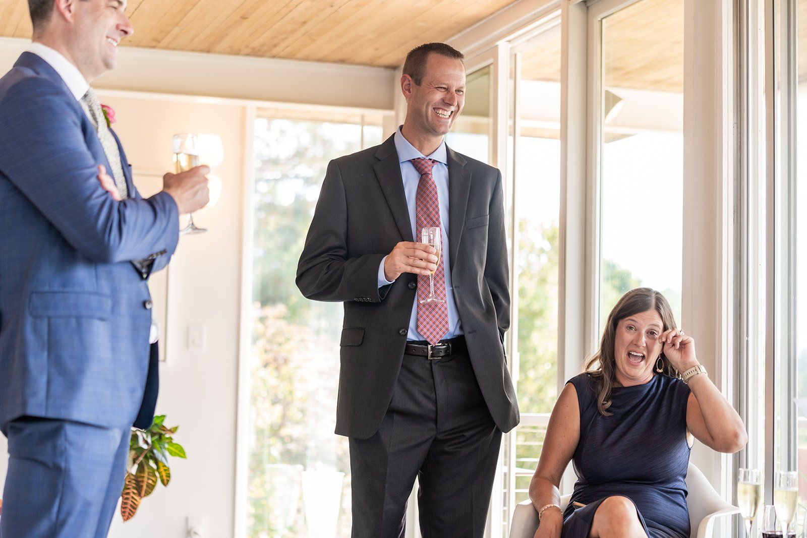 midcentury modern micro wedding at case study house 26, Portraits Inside a Landmark