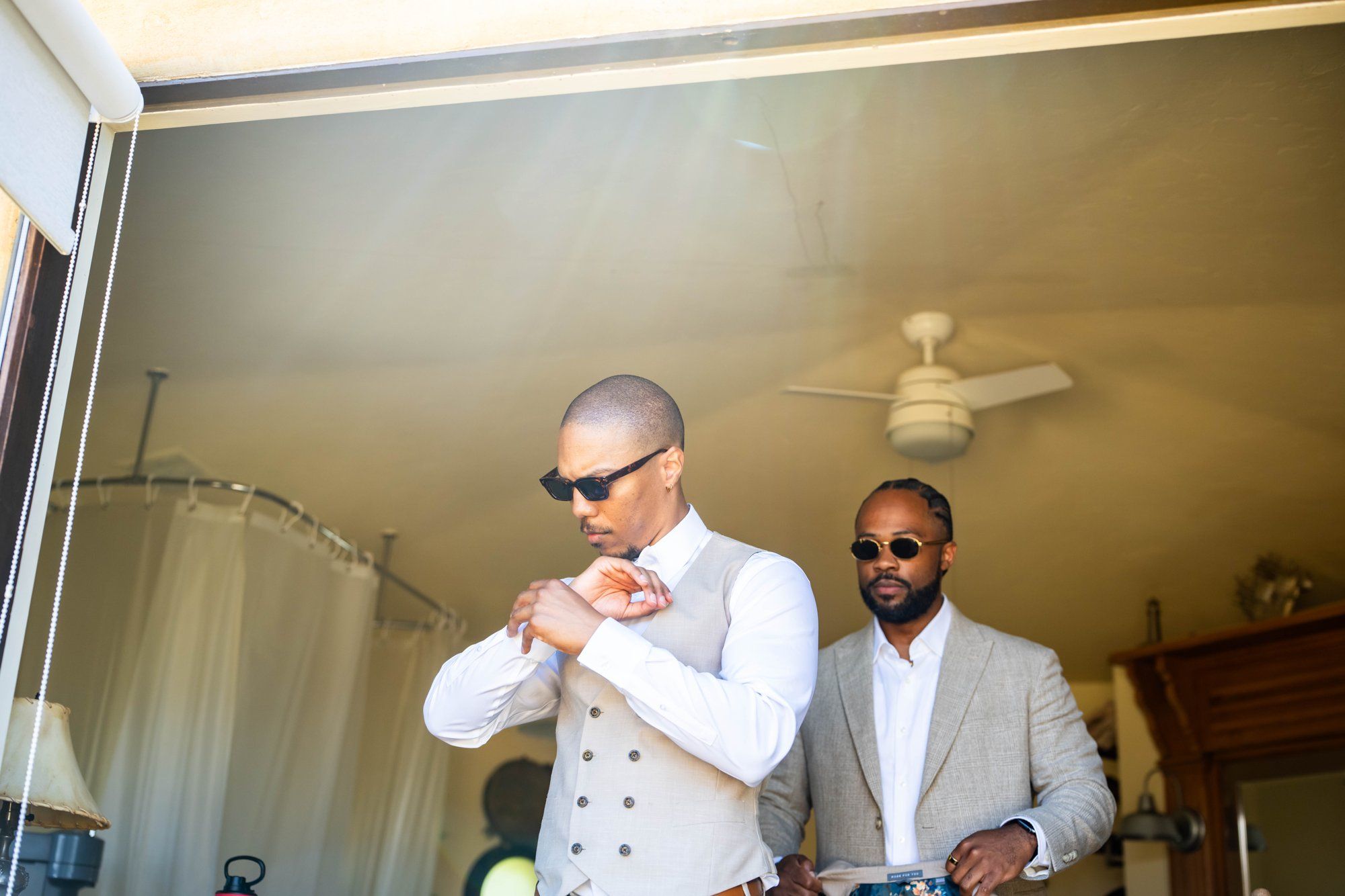 two-venue micro wedding, topanga canyon, Getting Ready for a Two-Venue Topanga Wedding
