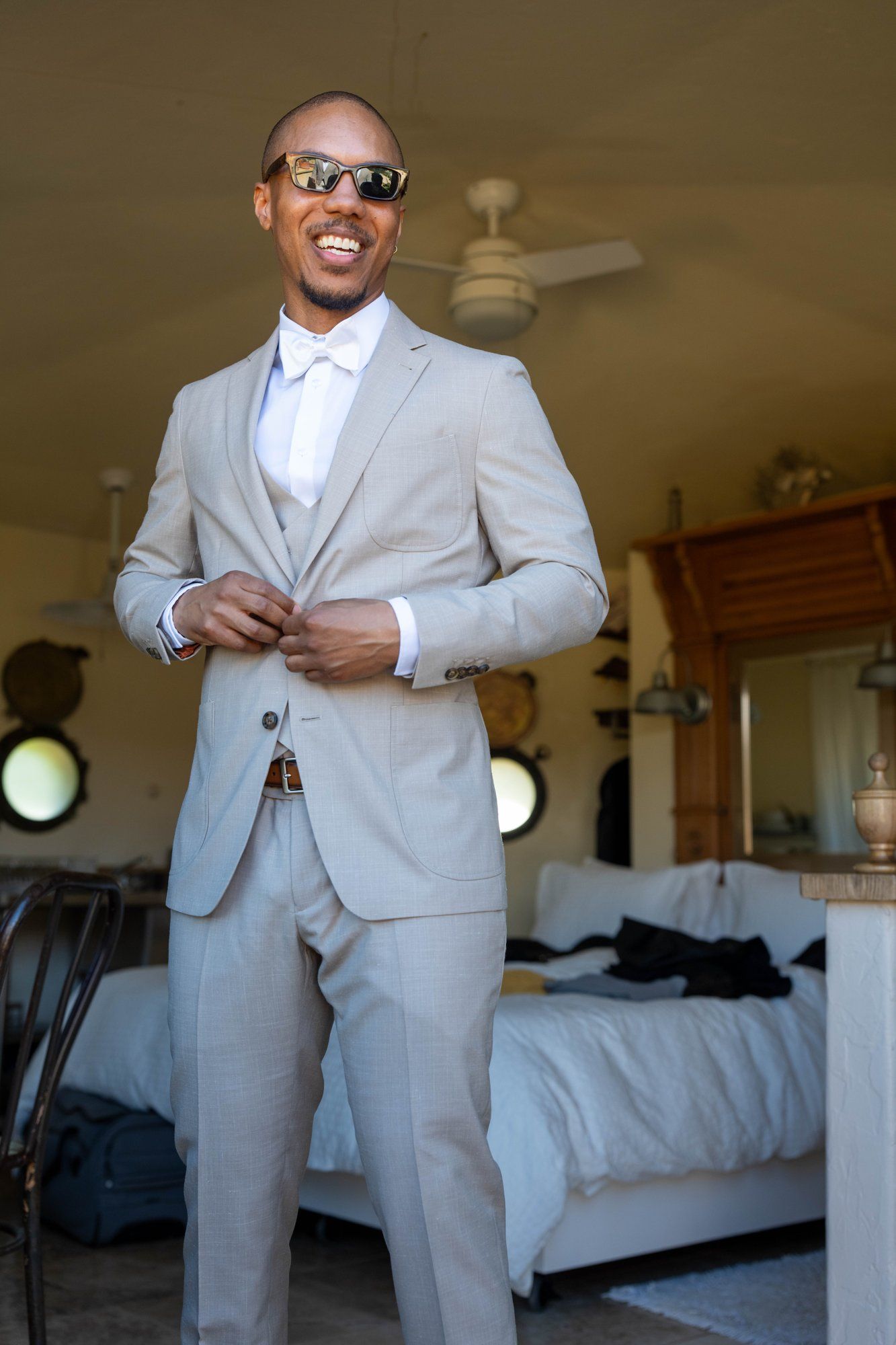 two-venue micro wedding, topanga canyon, Getting Ready for a Two-Venue Topanga Wedding