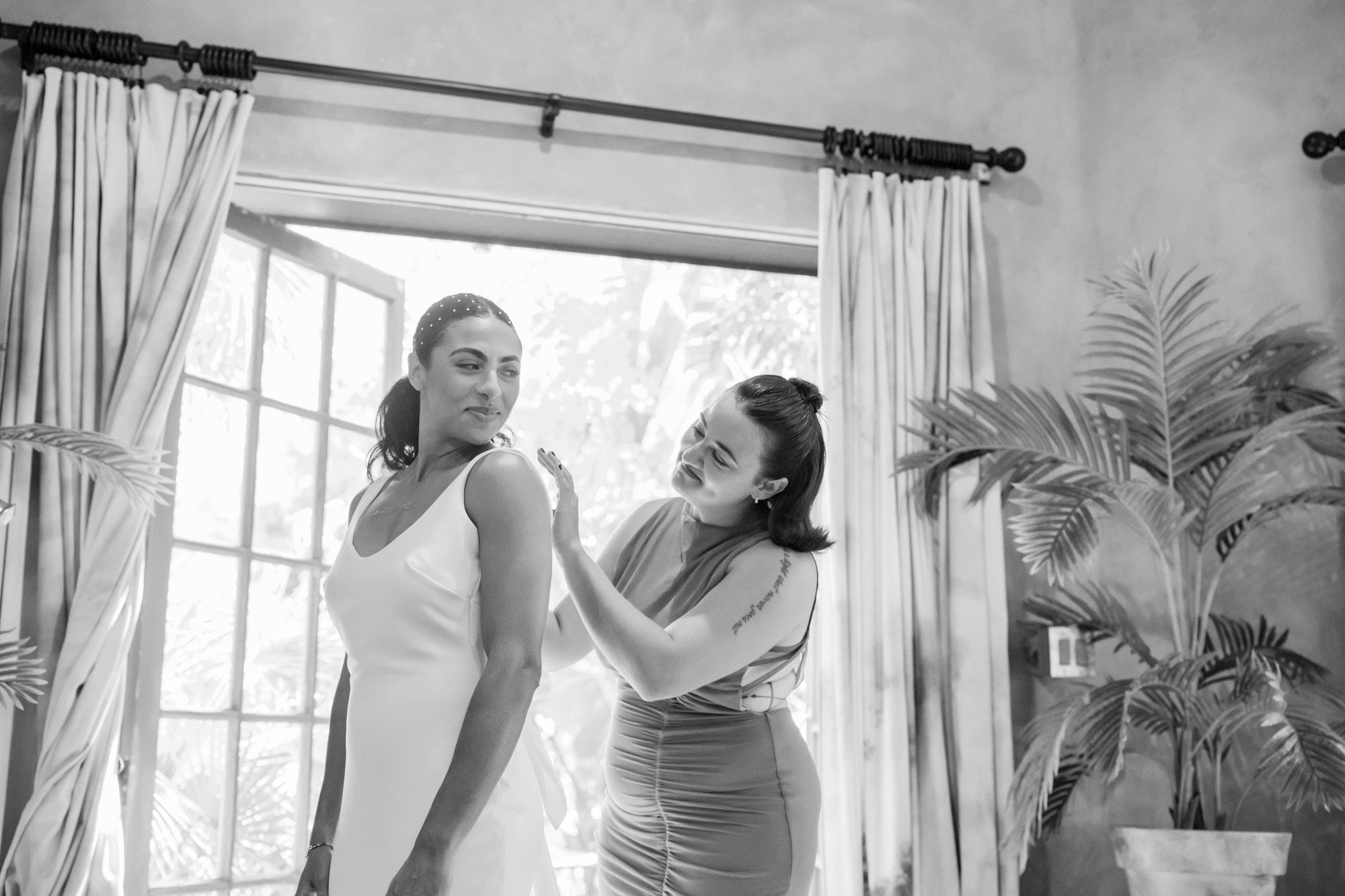 two-venue micro wedding, topanga canyon, Getting Ready for a Two-Venue Topanga Wedding