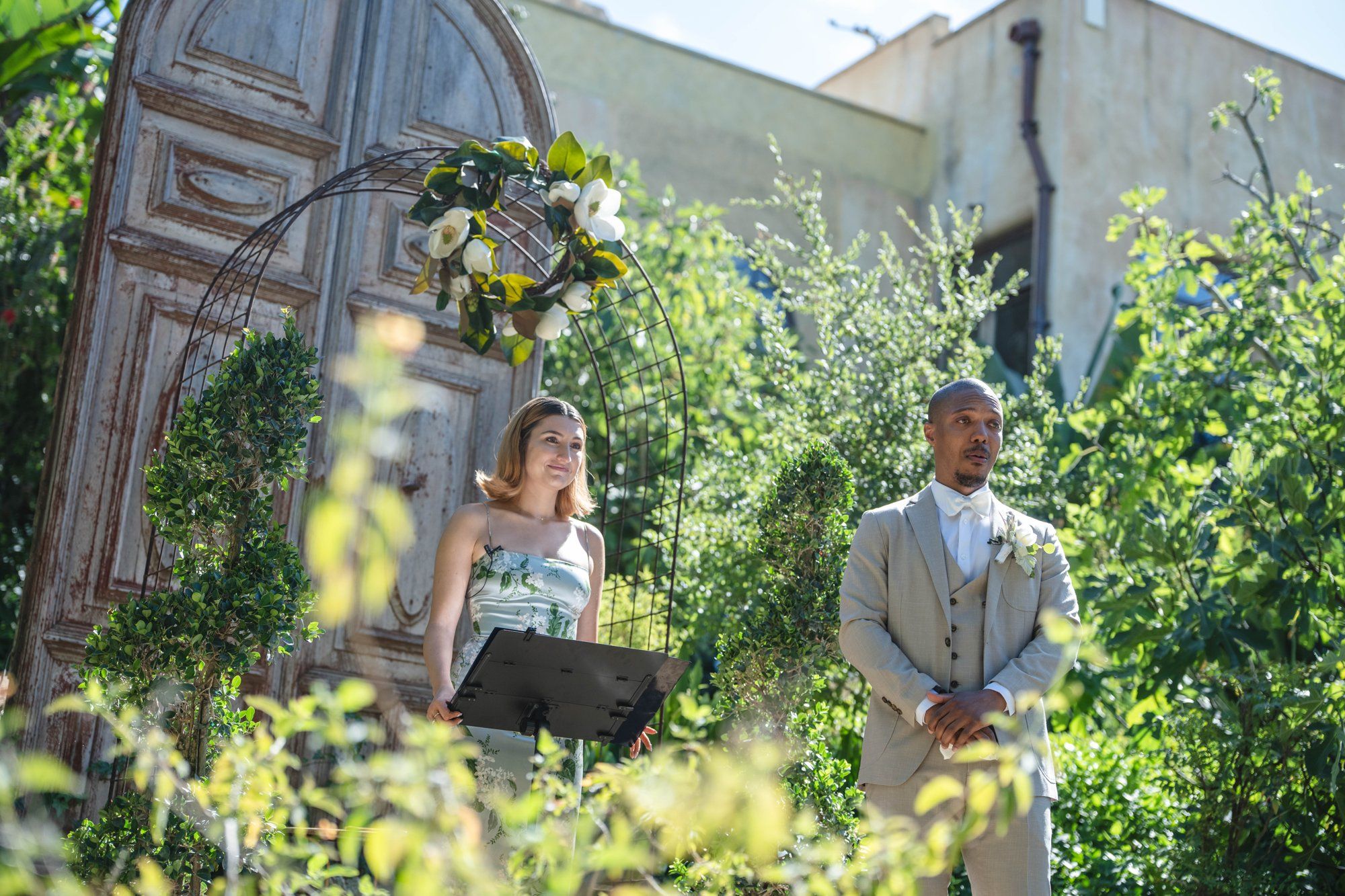 two-venue micro wedding, topanga canyon, The Mountain Mermaid Ceremony, Topanga Canyon