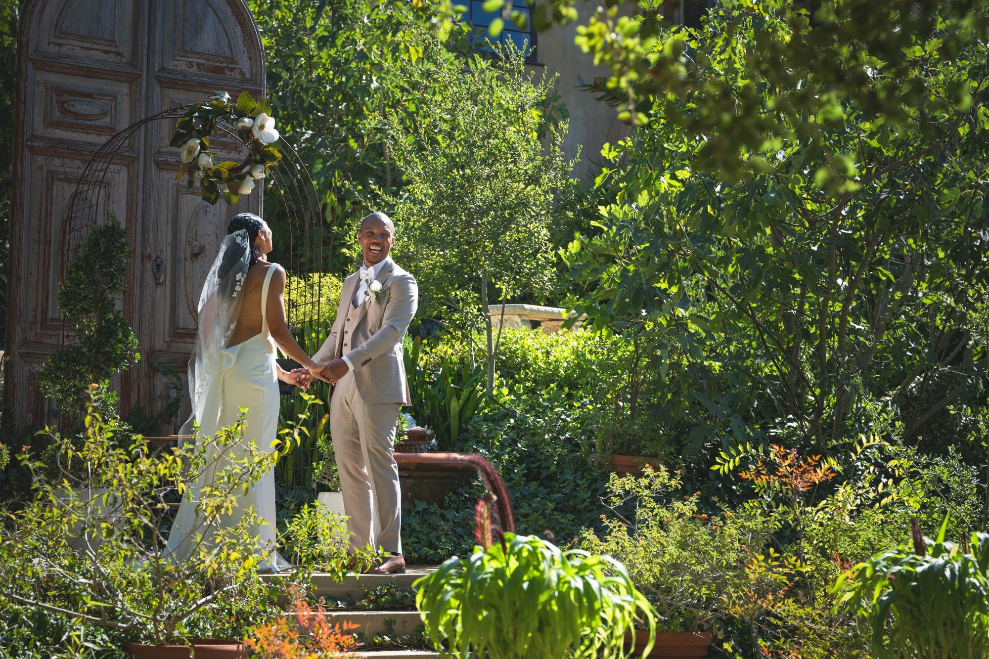 two-venue micro wedding topanga canyon los angeles, Family, Friends & the Two of Them