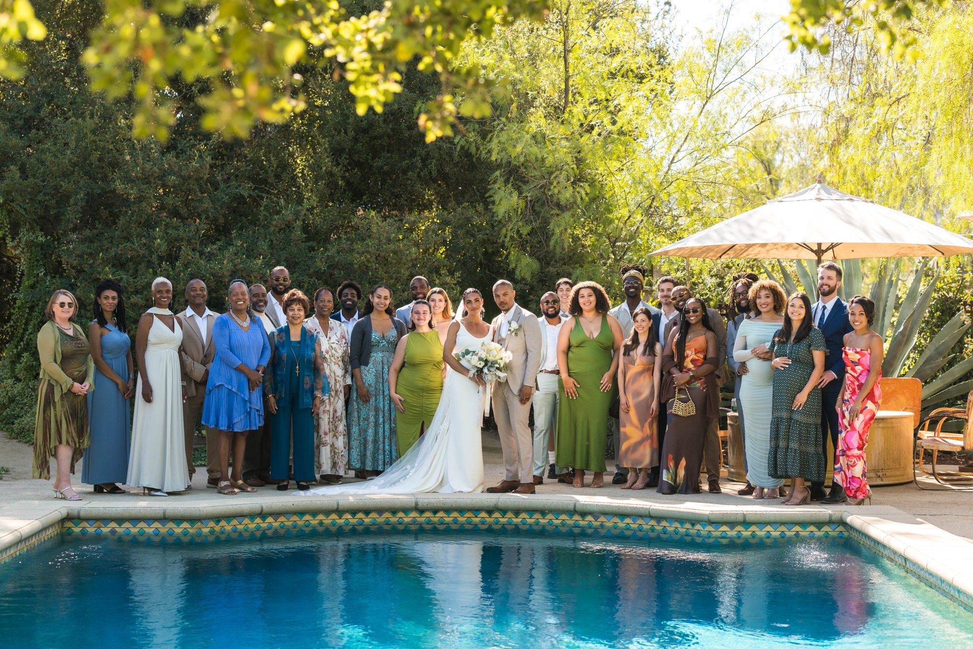 two-venue micro wedding topanga canyon los angeles, Family, Friends & the Two of Them