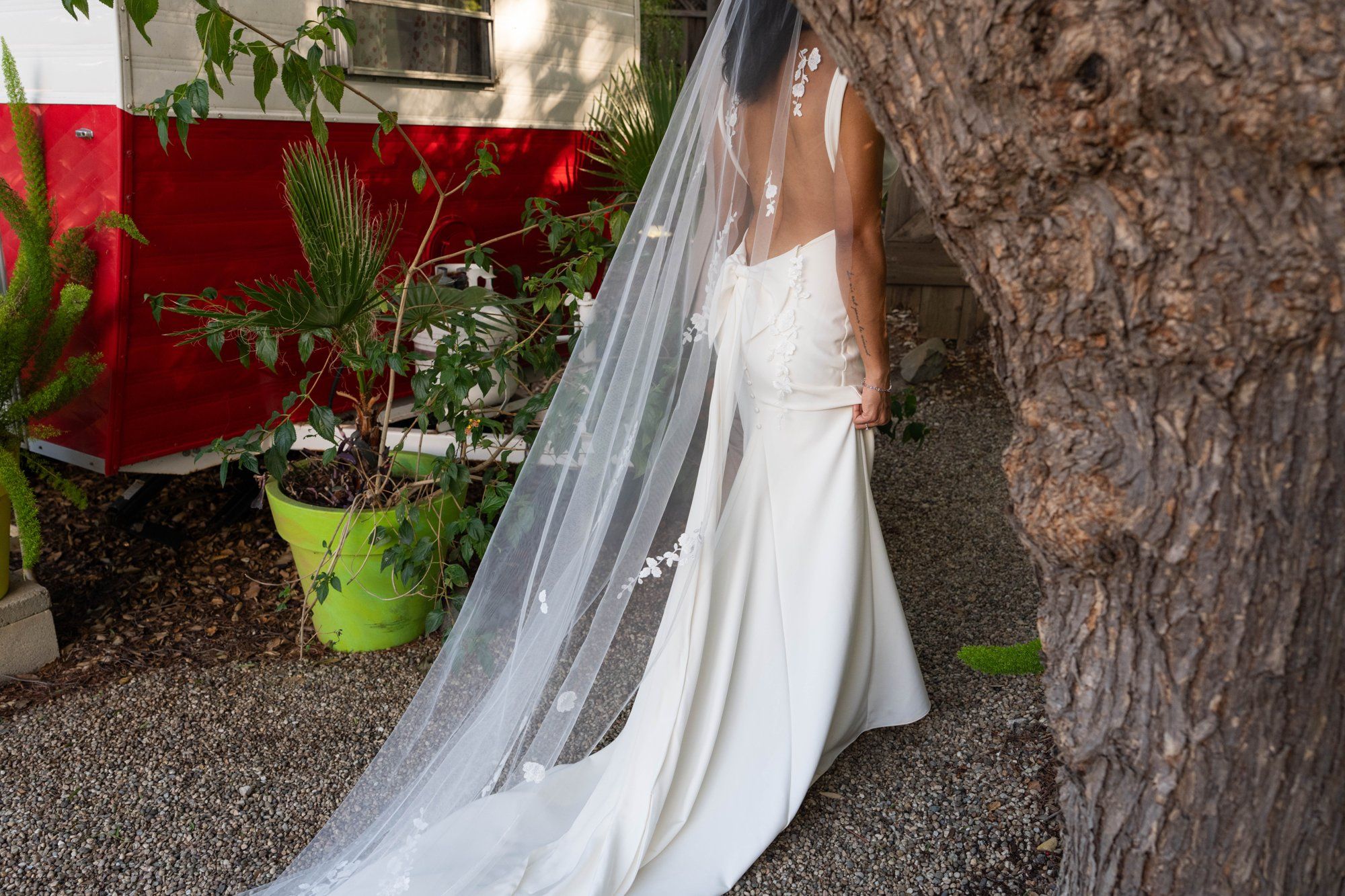 two-venue micro wedding, topanga canyon, A Canyon Cocktail Hour, Then Portraits