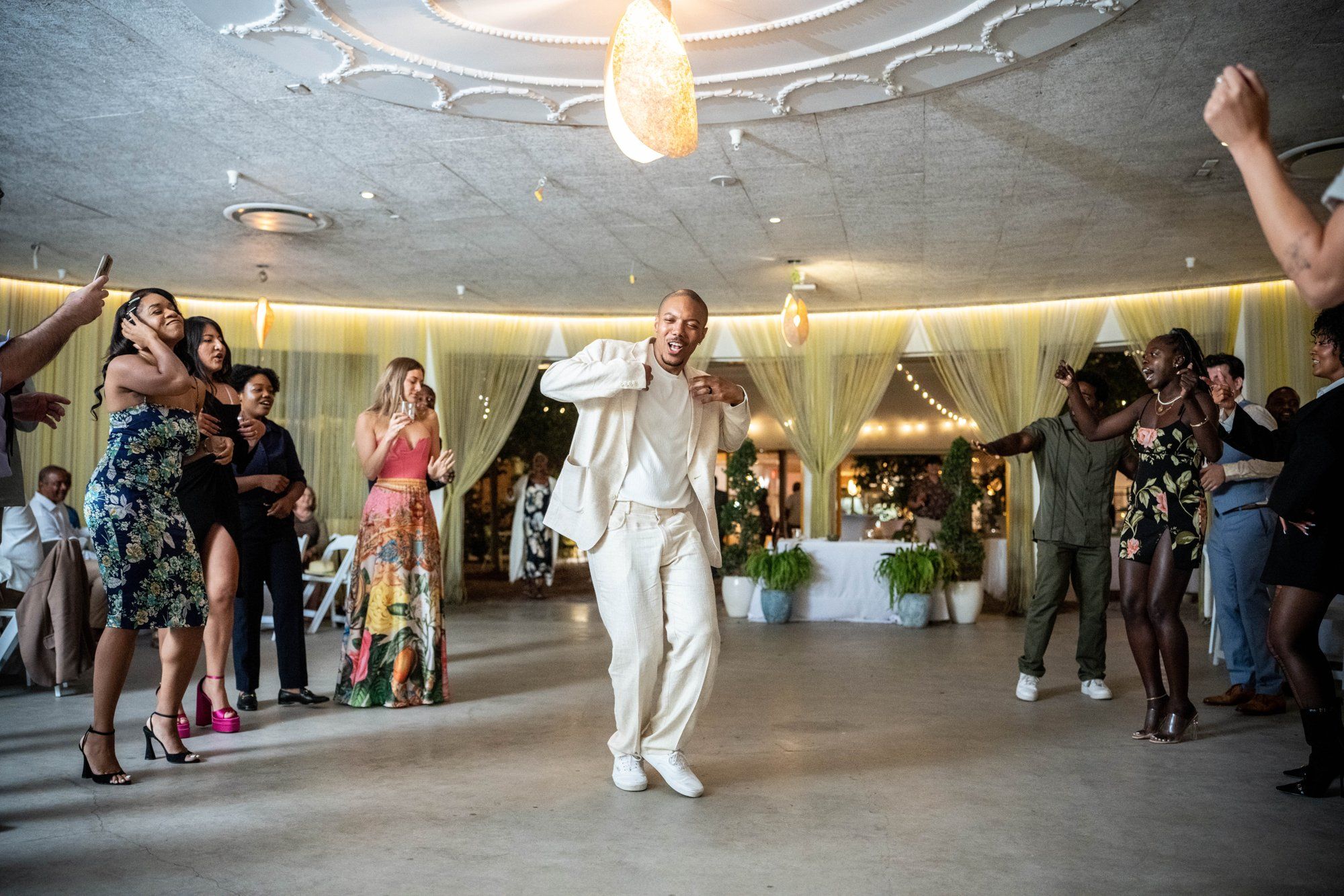 two-venue micro wedding topanga canyon los angeles, Family, Friends & the Two of Them