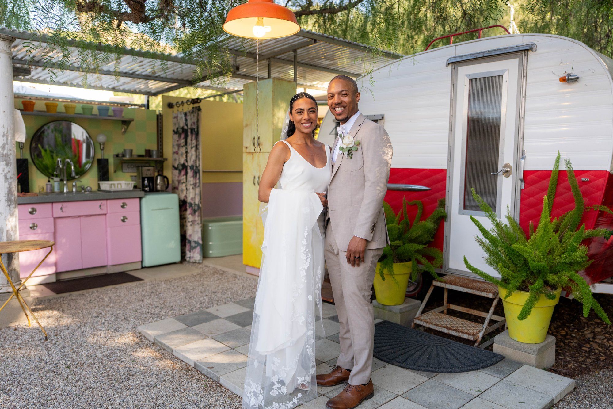 two-venue micro wedding topanga canyon los angeles, Family, Friends & the Two of Them