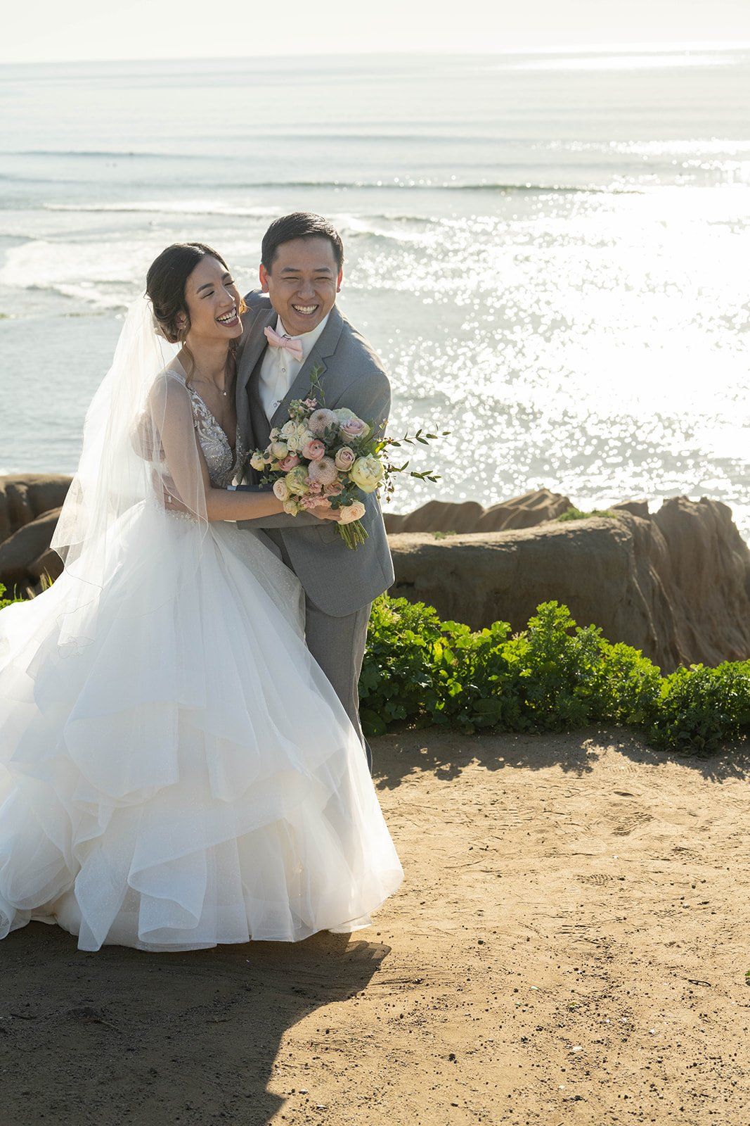 sunset cliffs elopement, san diego, Portraits Along the Point Loma Shore