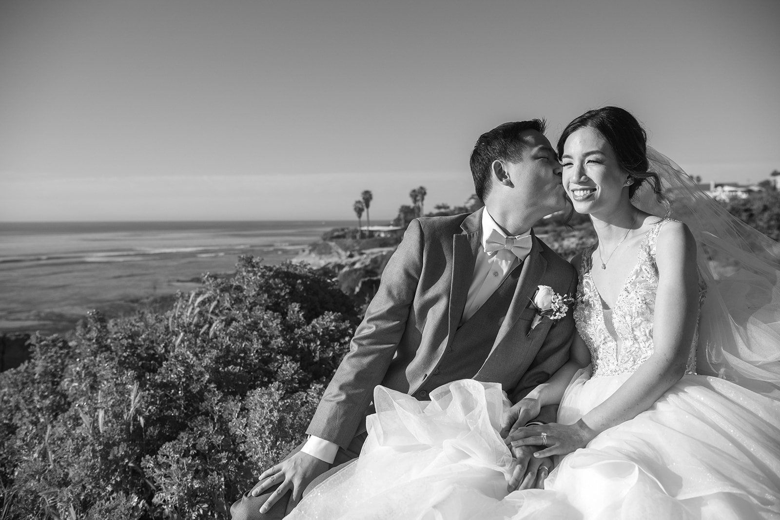 sunset cliffs elopement, san diego, Portraits Along the Point Loma Shore
