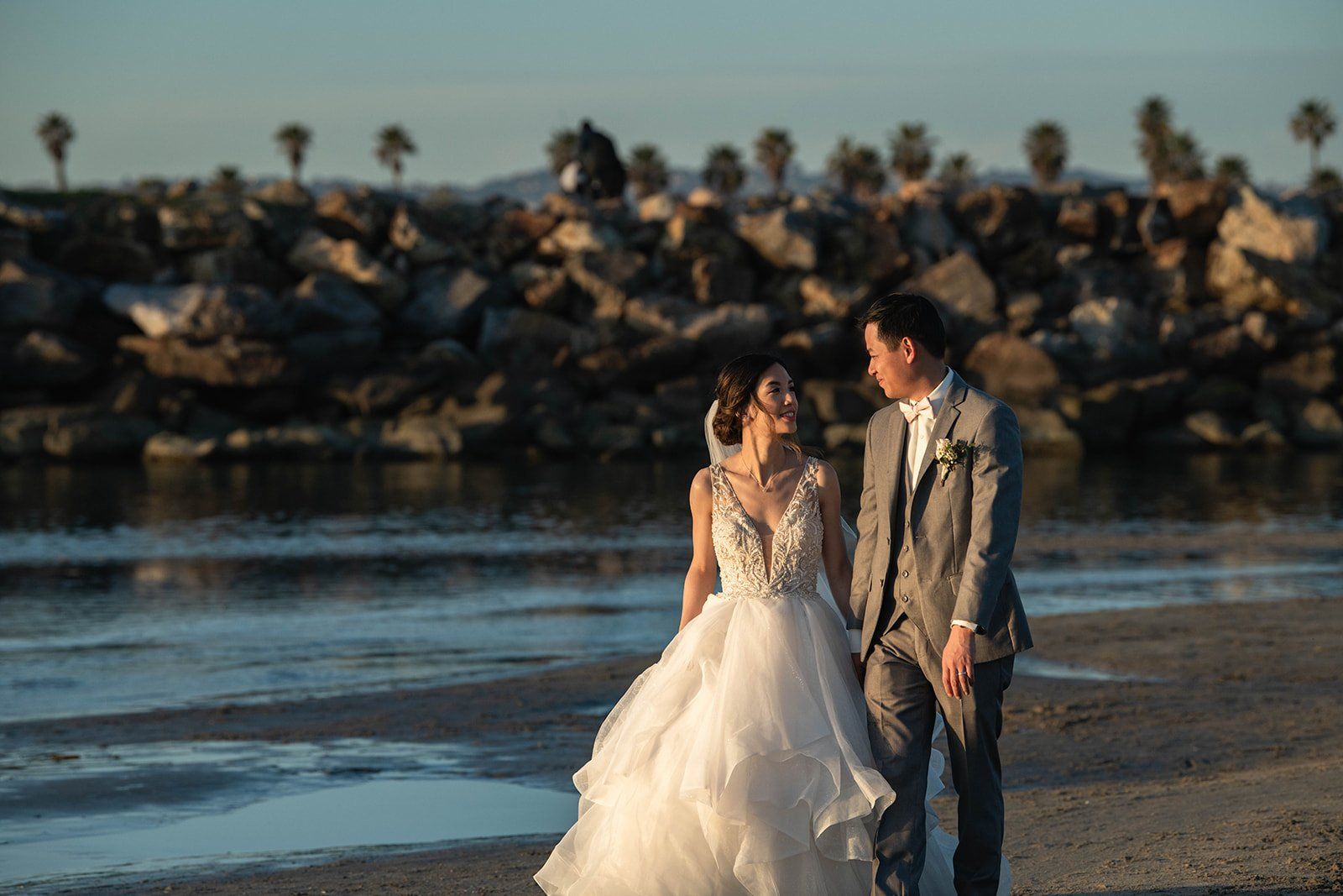 sunset cliffs elopement, san diego, Portraits Along the Point Loma Shore