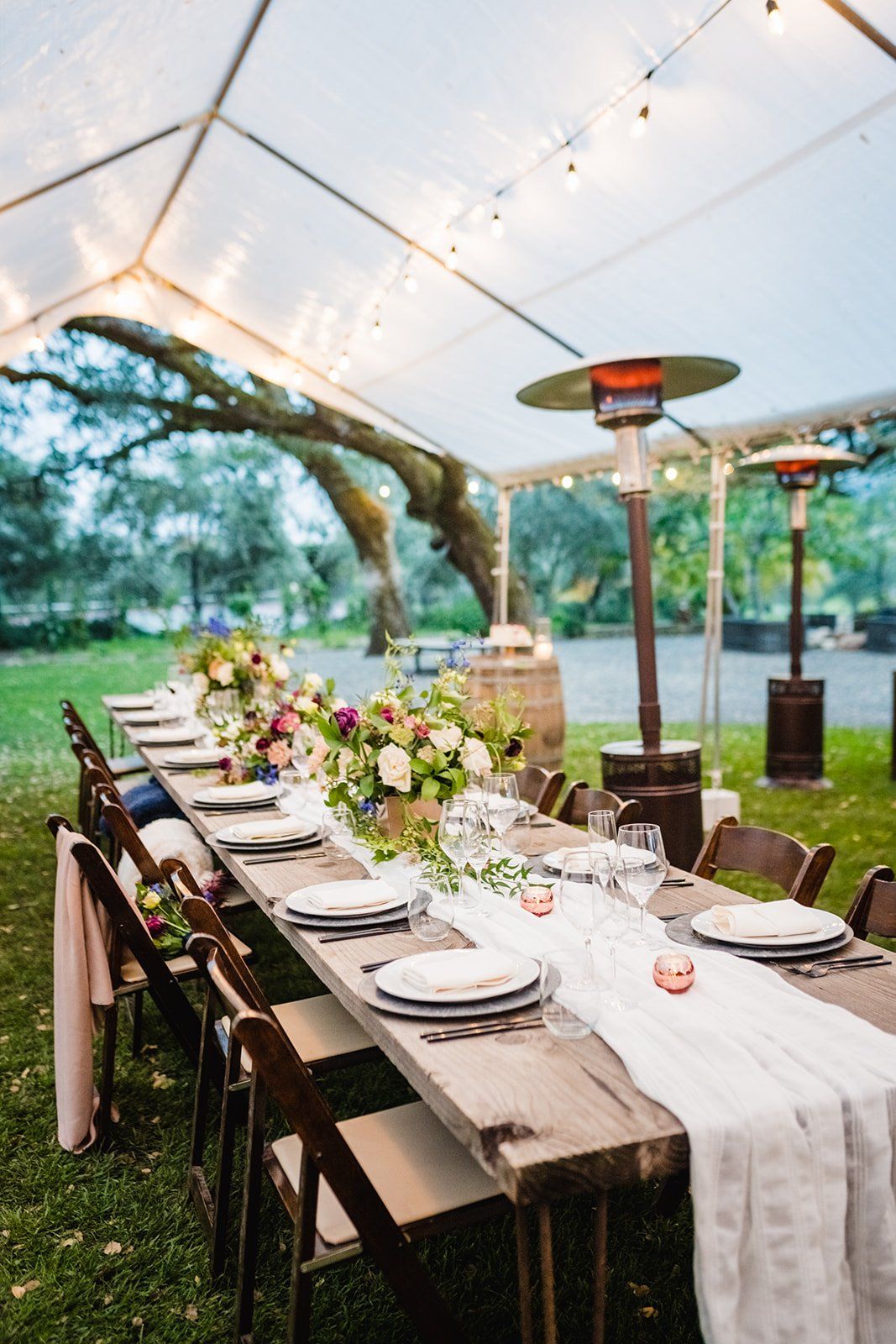 ranch micro wedding at beltane ranch, The Farm Table, the Toasts, and the Firepit at Beltane Ranch