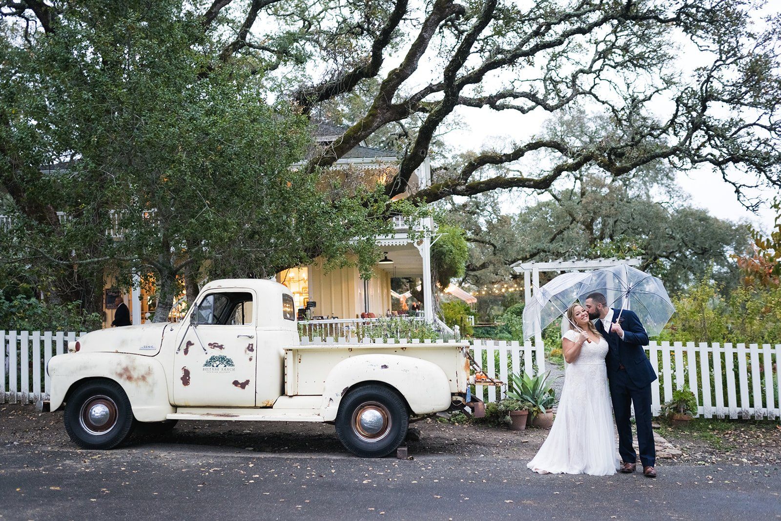 ranch micro wedding at beltane ranch sonoma, Portraits by the Old White Truck