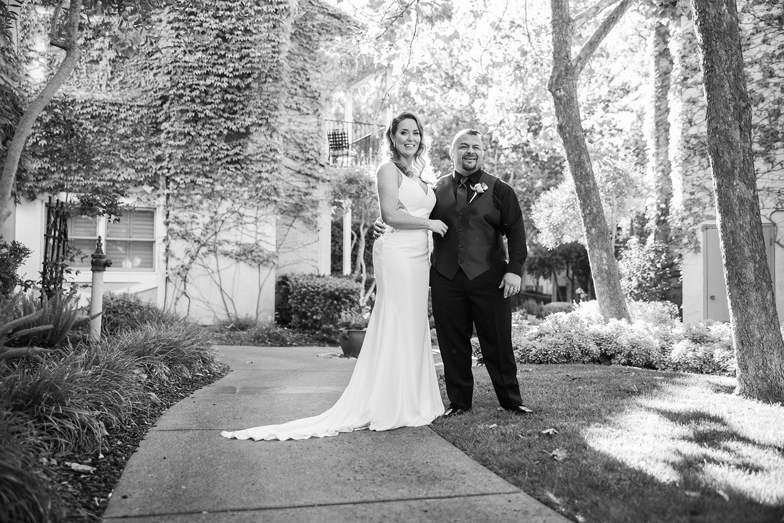 luxury spa-resort wedding at the fairmont sonoma mission inn, Portraits on the Fairmont Grounds