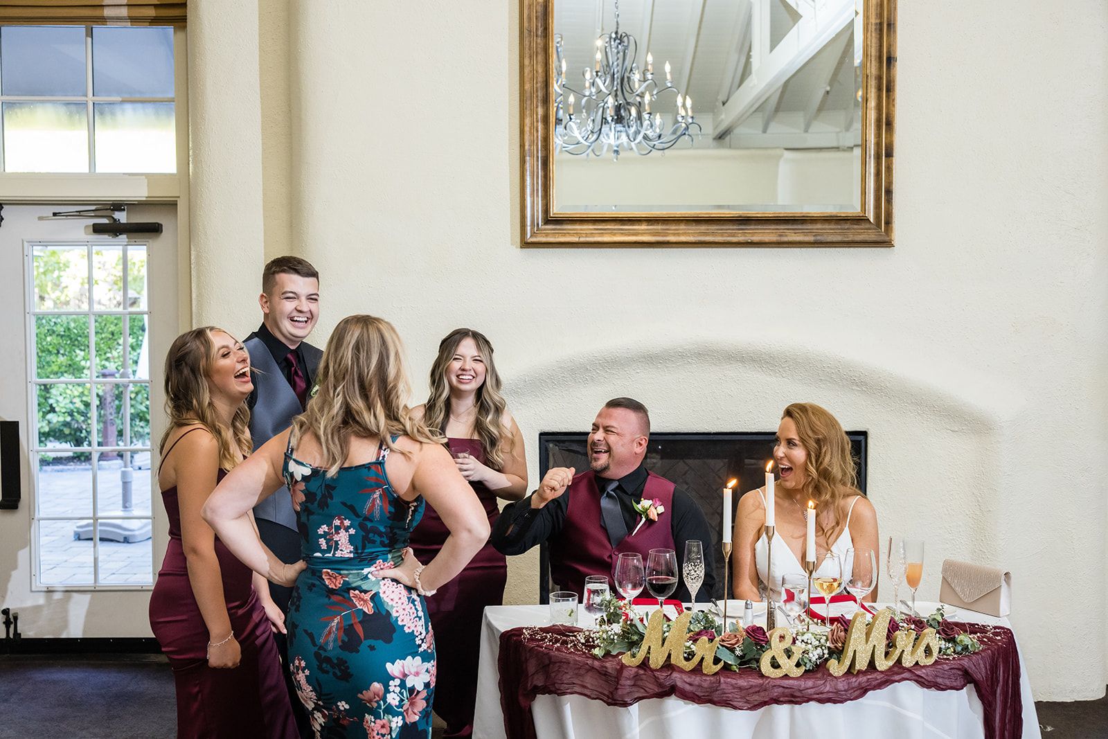 luxury spa-resort wedding at the fairmont sonoma mission inn, Dinner and Dancing in the Sonoma Valley Room