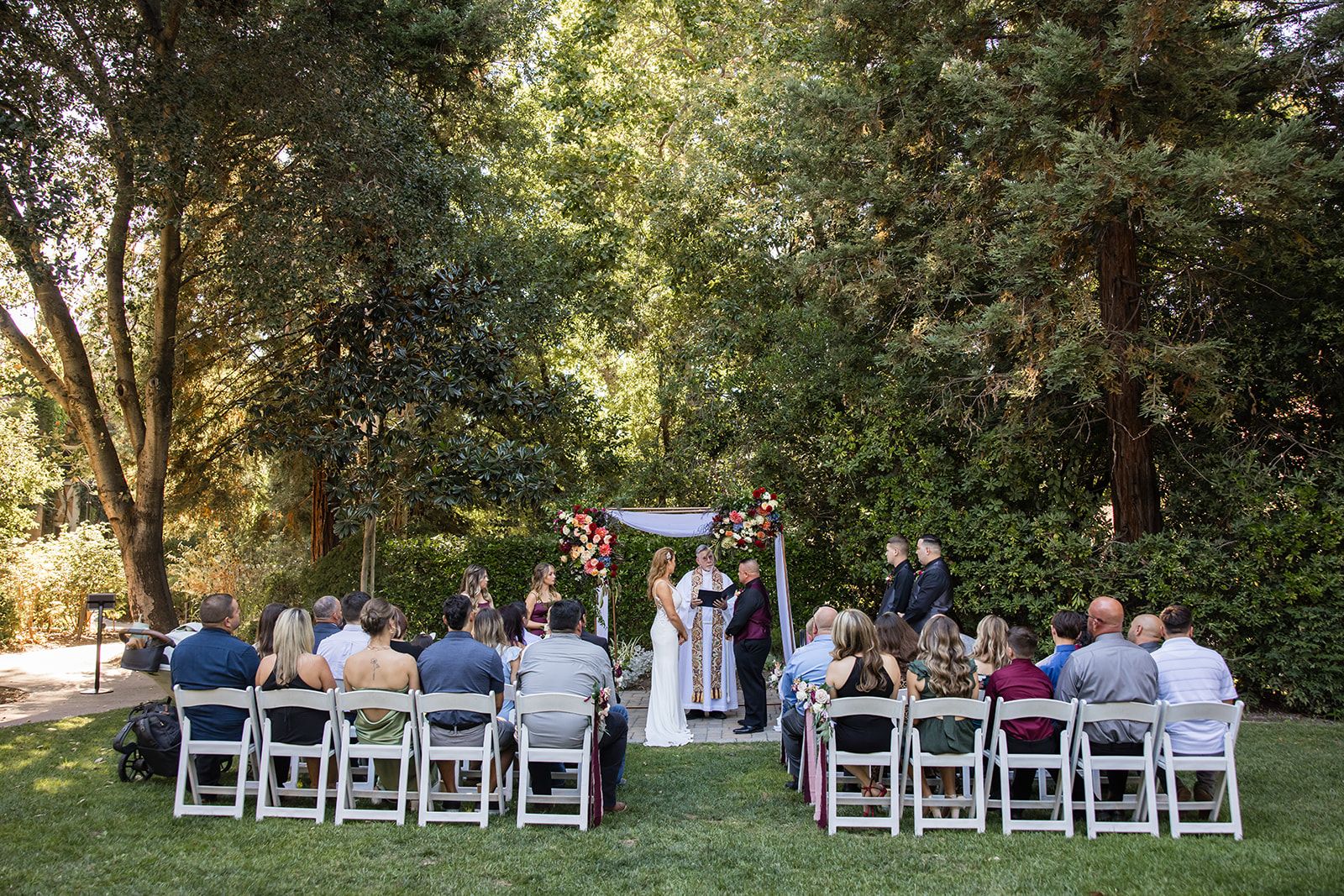 luxury spa-resort wedding at fairmont sonoma mission inn, The Creekside Lawn Ceremony at the Fairmont
