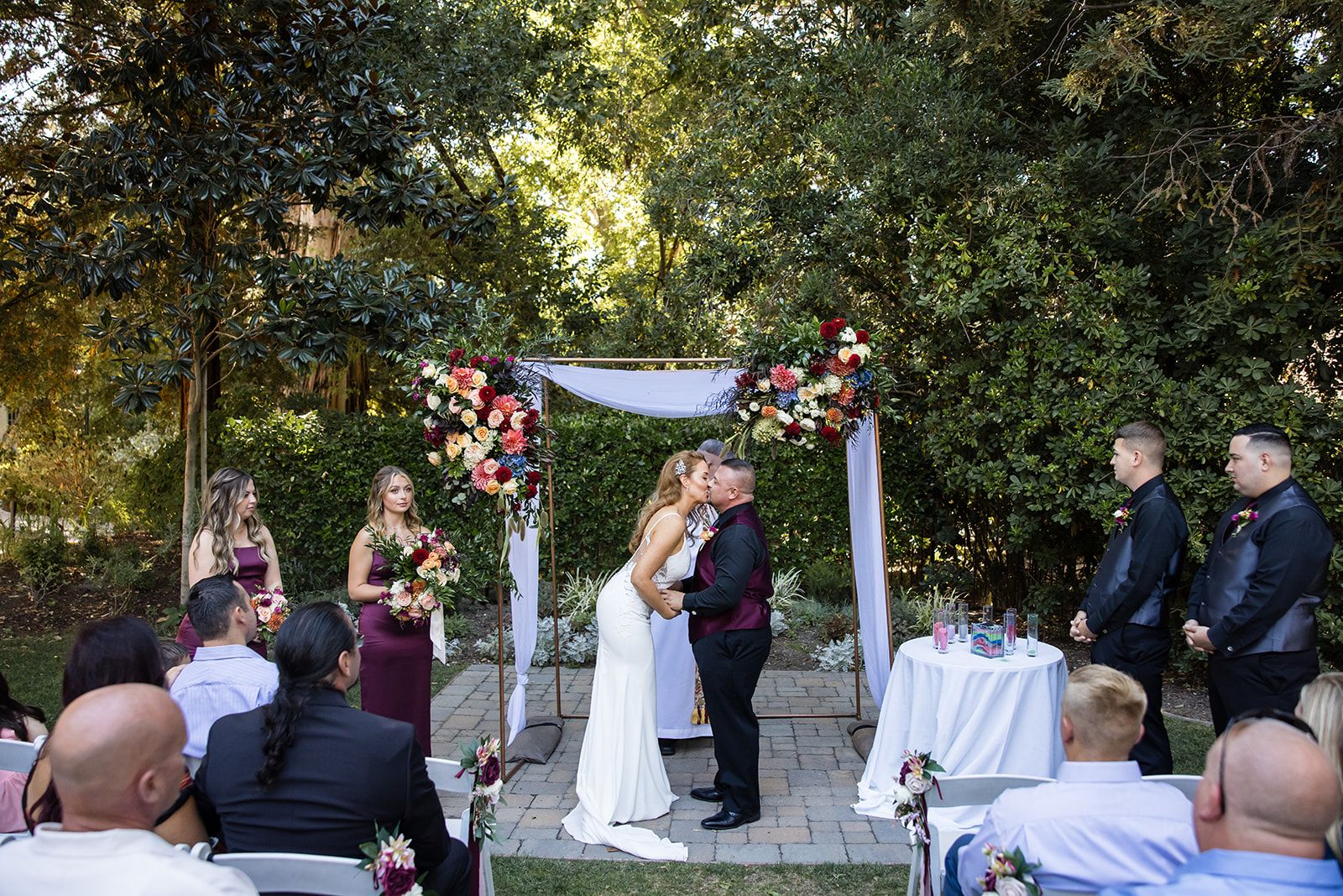 luxury spa-resort wedding at fairmont sonoma mission inn, The Creekside Lawn Ceremony at the Fairmont