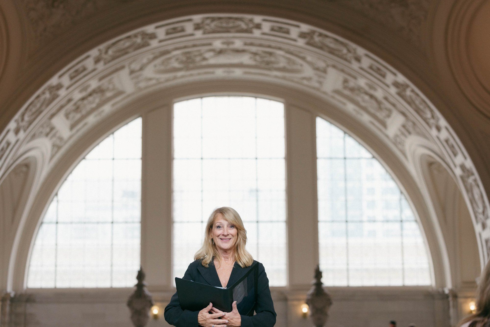 classic city hall micro wedding, grand staircase, Vows on the Grand Staircase, an SF City Hall Staircase Wedding