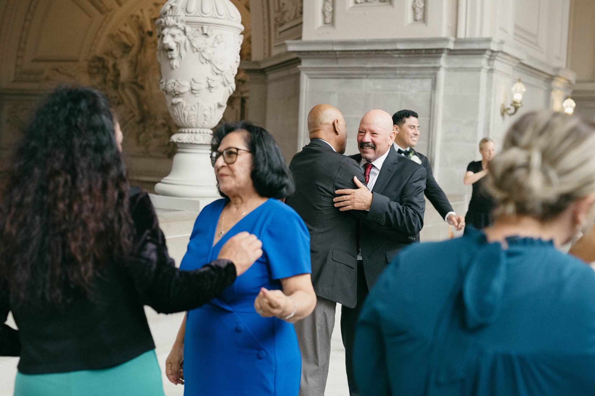 classic city hall micro wedding, grand staircase, Portraits Under the Dome