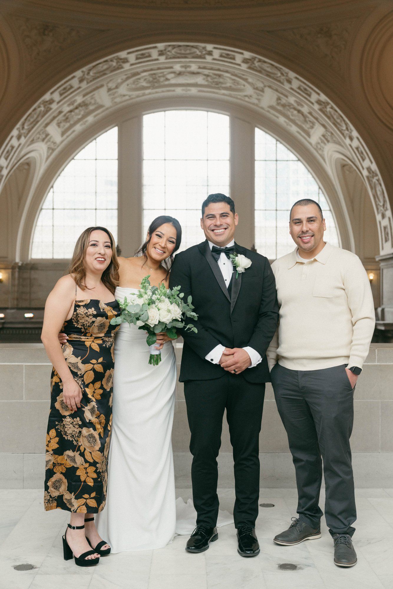 classic city hall micro wedding, grand staircase, Portraits Under the Dome