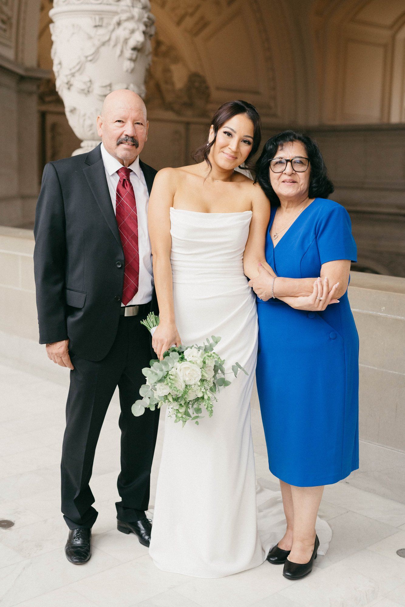 classic city hall micro wedding, grand staircase, Portraits Under the Dome