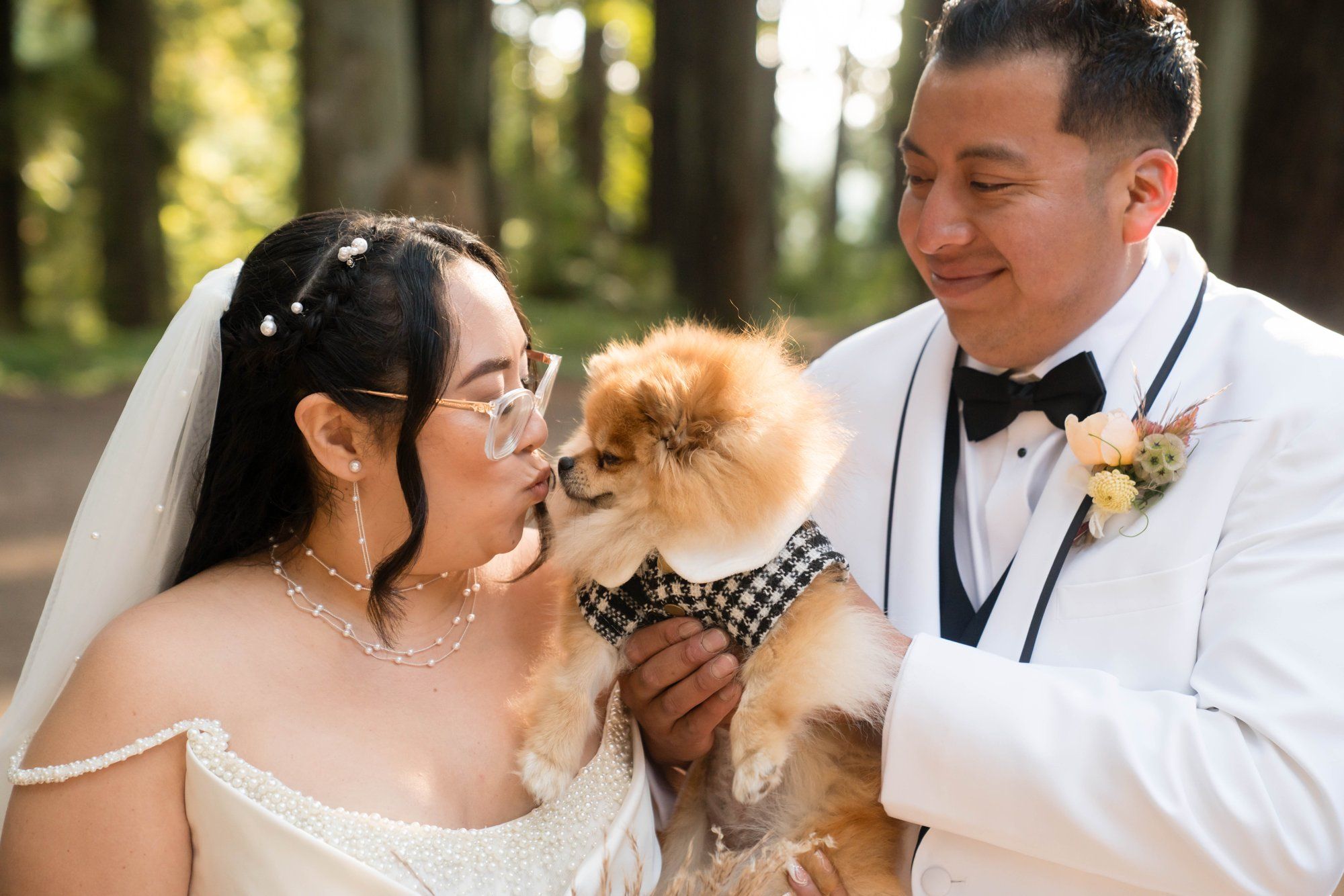 same-sex redwoods elopement at sequoia park zoo skywalk, Toasts, Dances, and an Owl