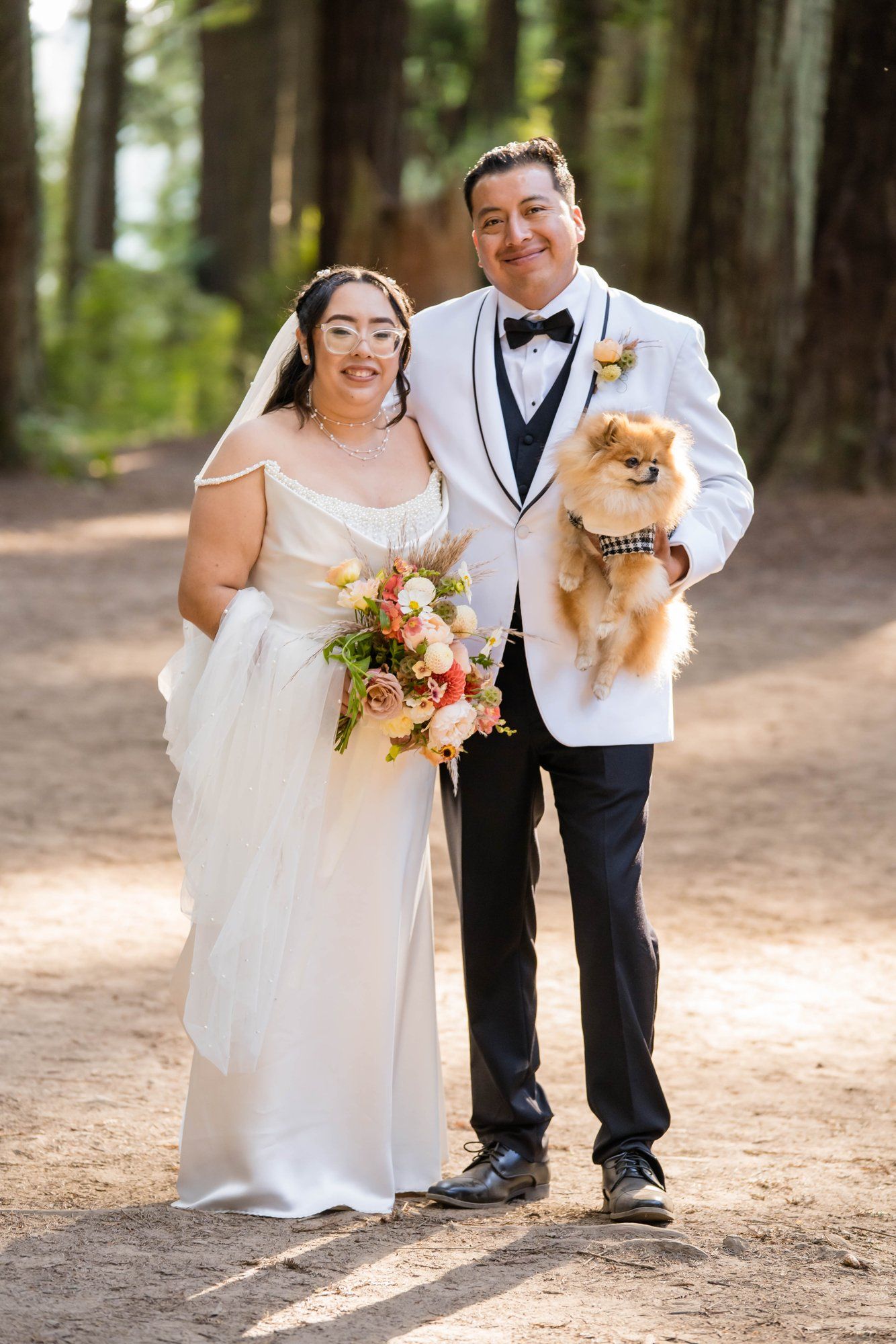 same-sex redwoods elopement at sequoia park zoo skywalk, Toasts, Dances, and an Owl