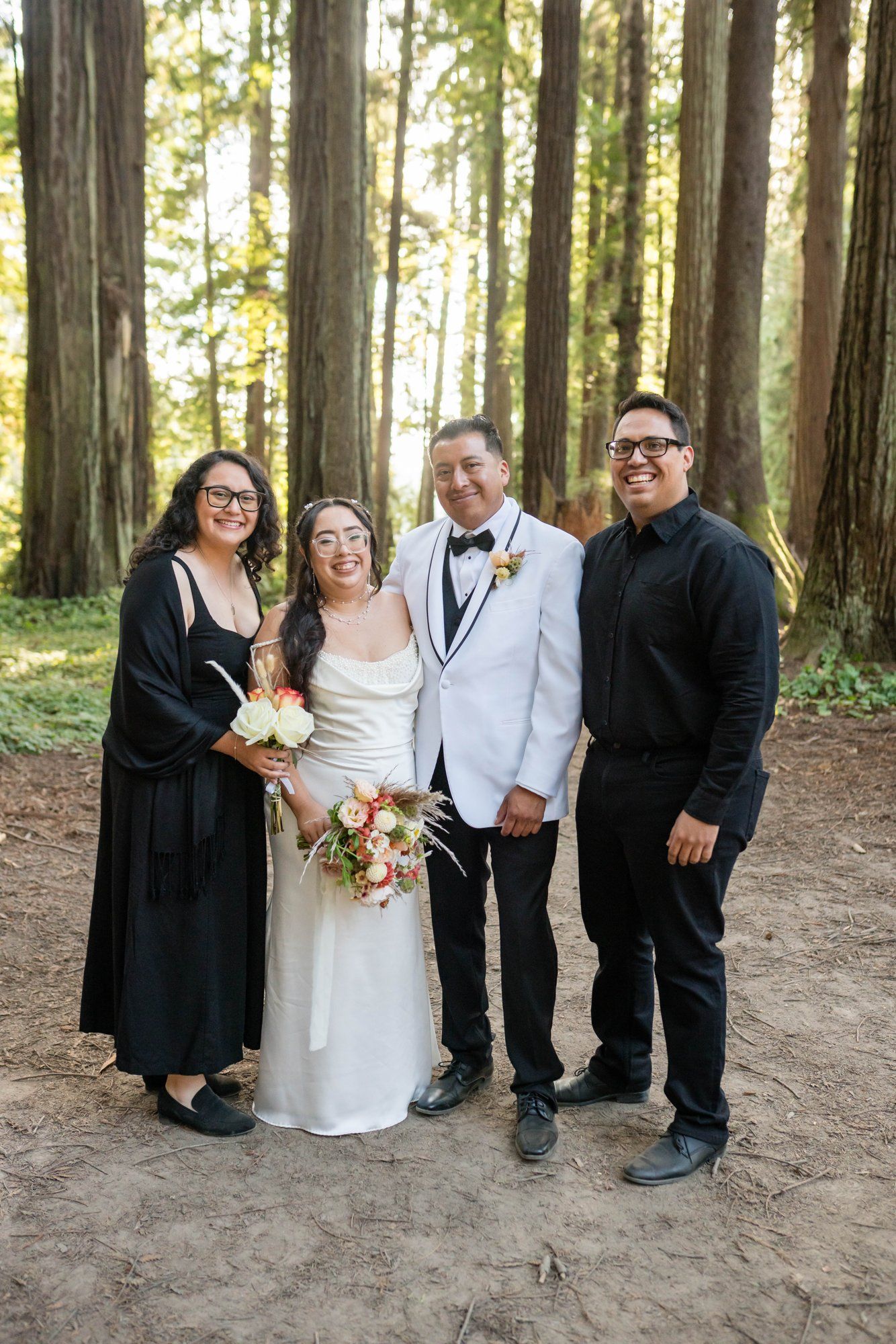 same-sex redwoods elopement at sequoia park zoo skywalk, Toasts, Dances, and an Owl