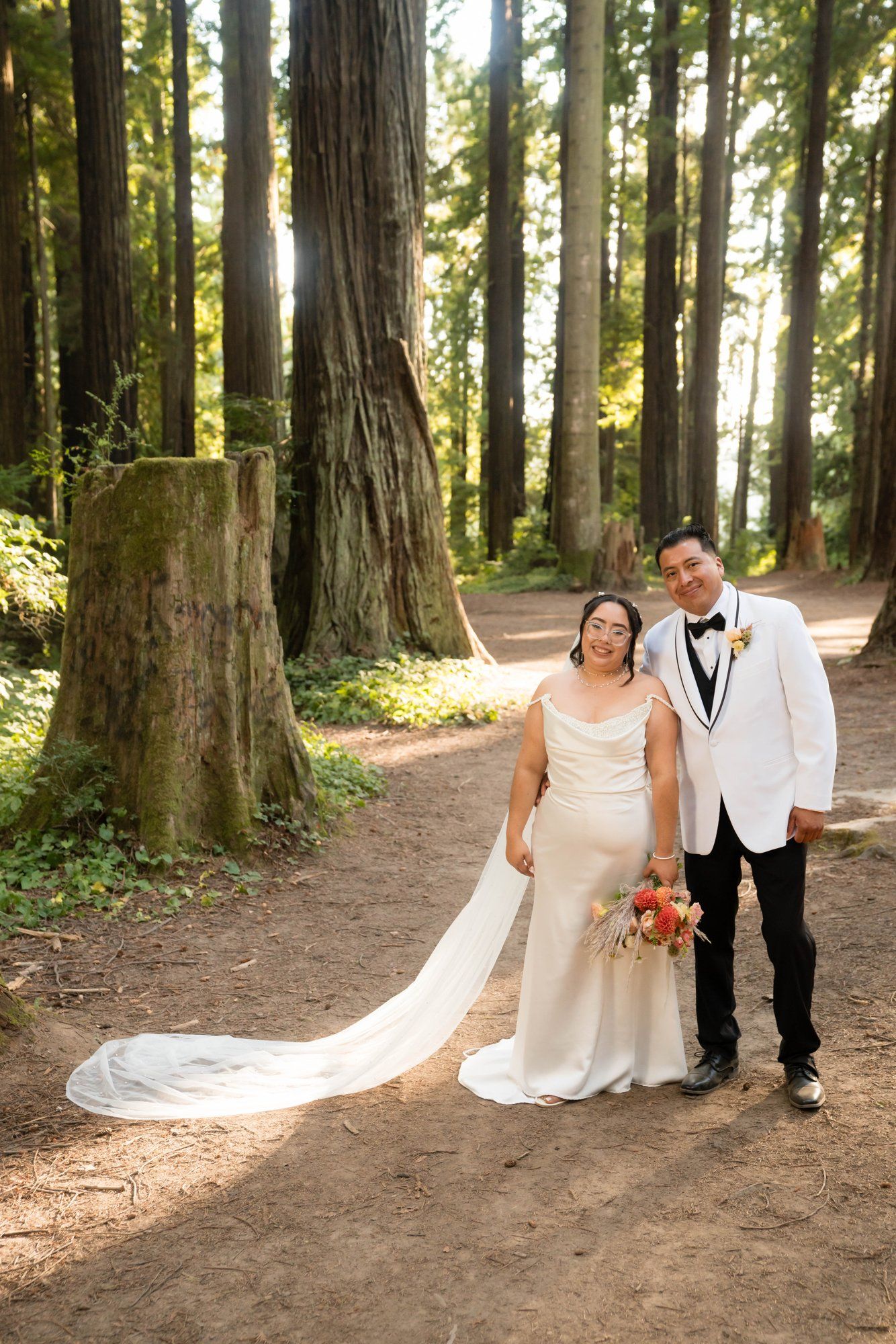 same-sex redwoods elopement at sequoia park zoo skywalk, Toasts, Dances, and an Owl