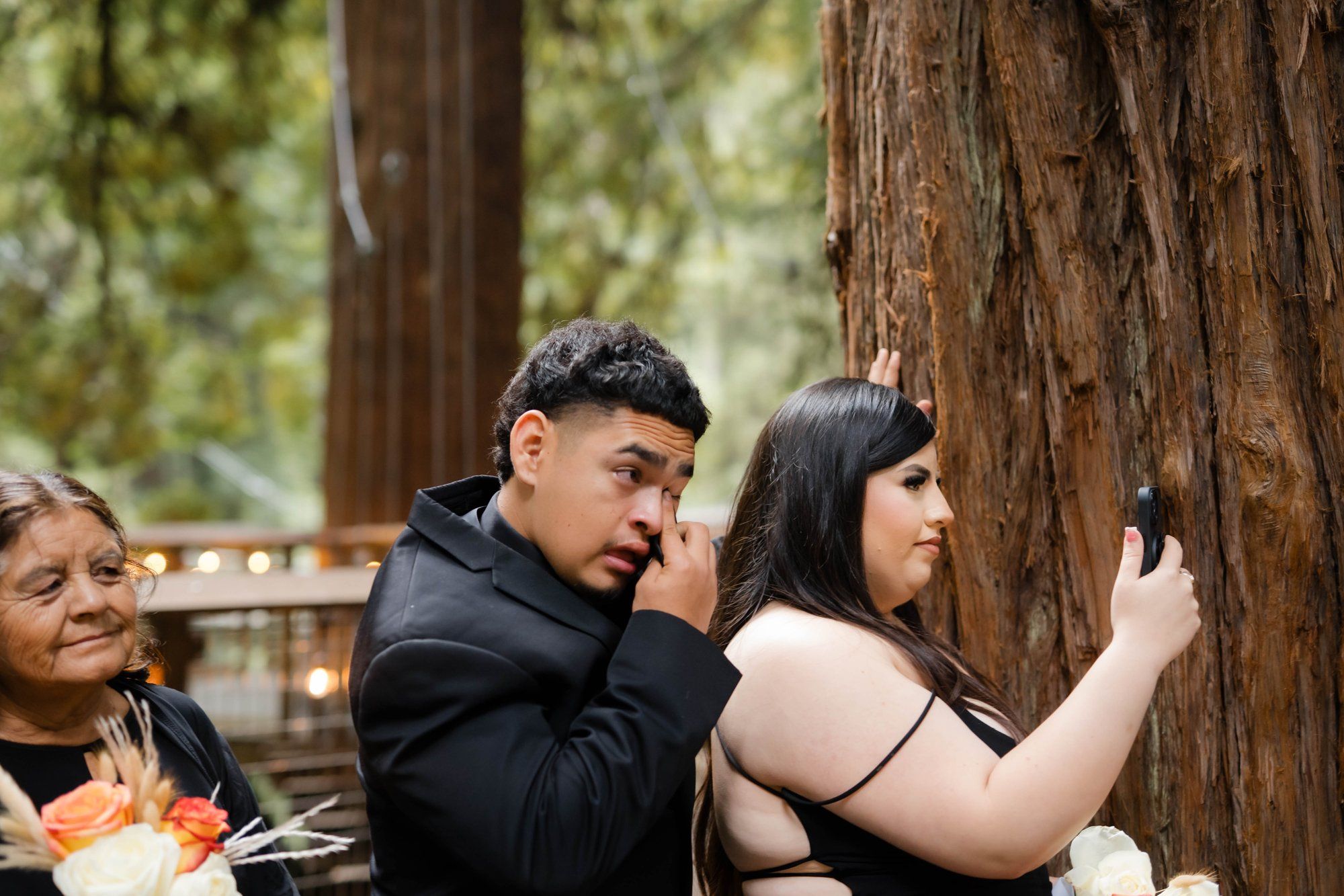same-sex redwoods elopement at sequoia park zoo skywalk, A Humboldt Redwoods Elopement in the Canopy