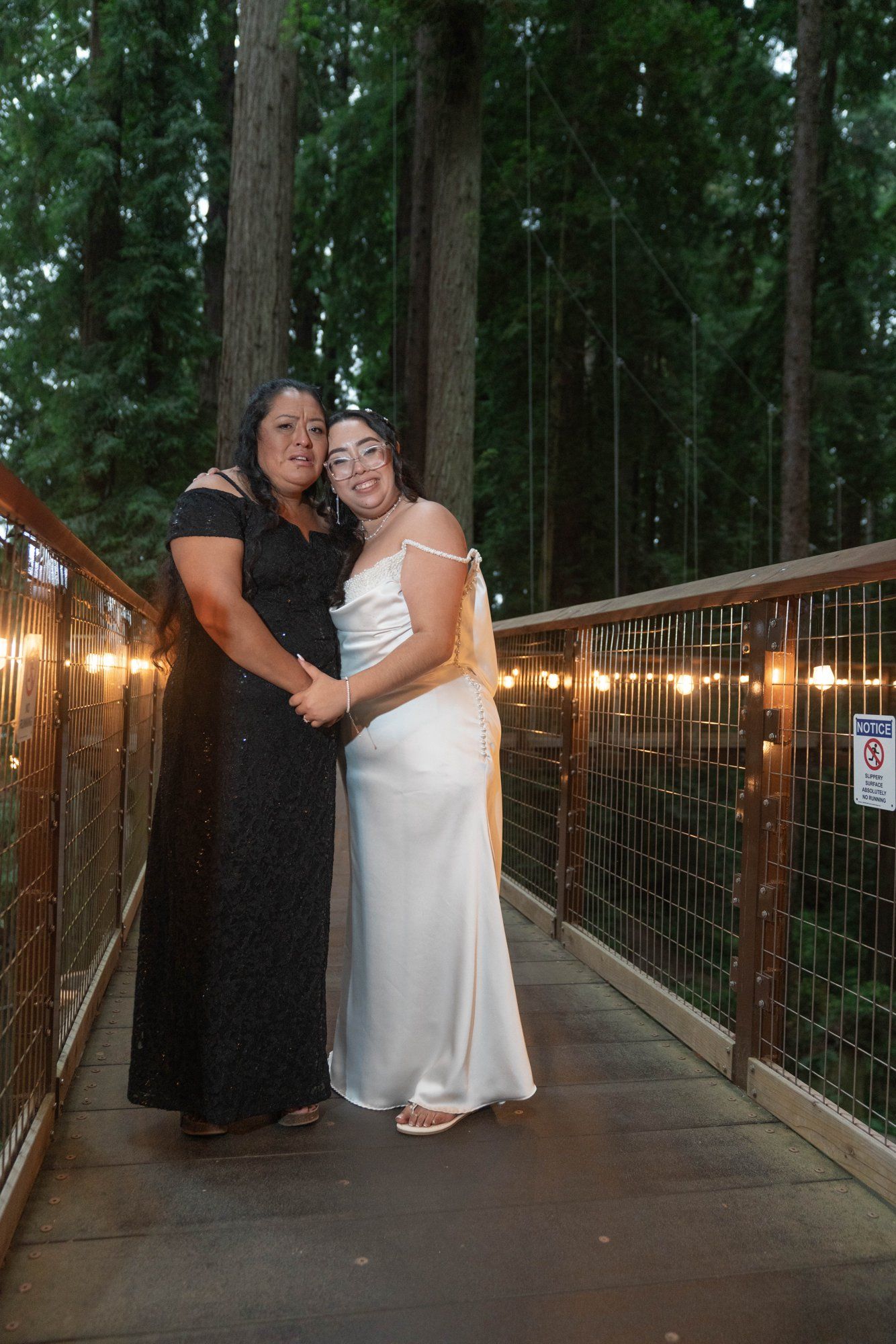 same-sex redwoods elopement at sequoia park zoo skywalk, Toasts, Dances, and an Owl