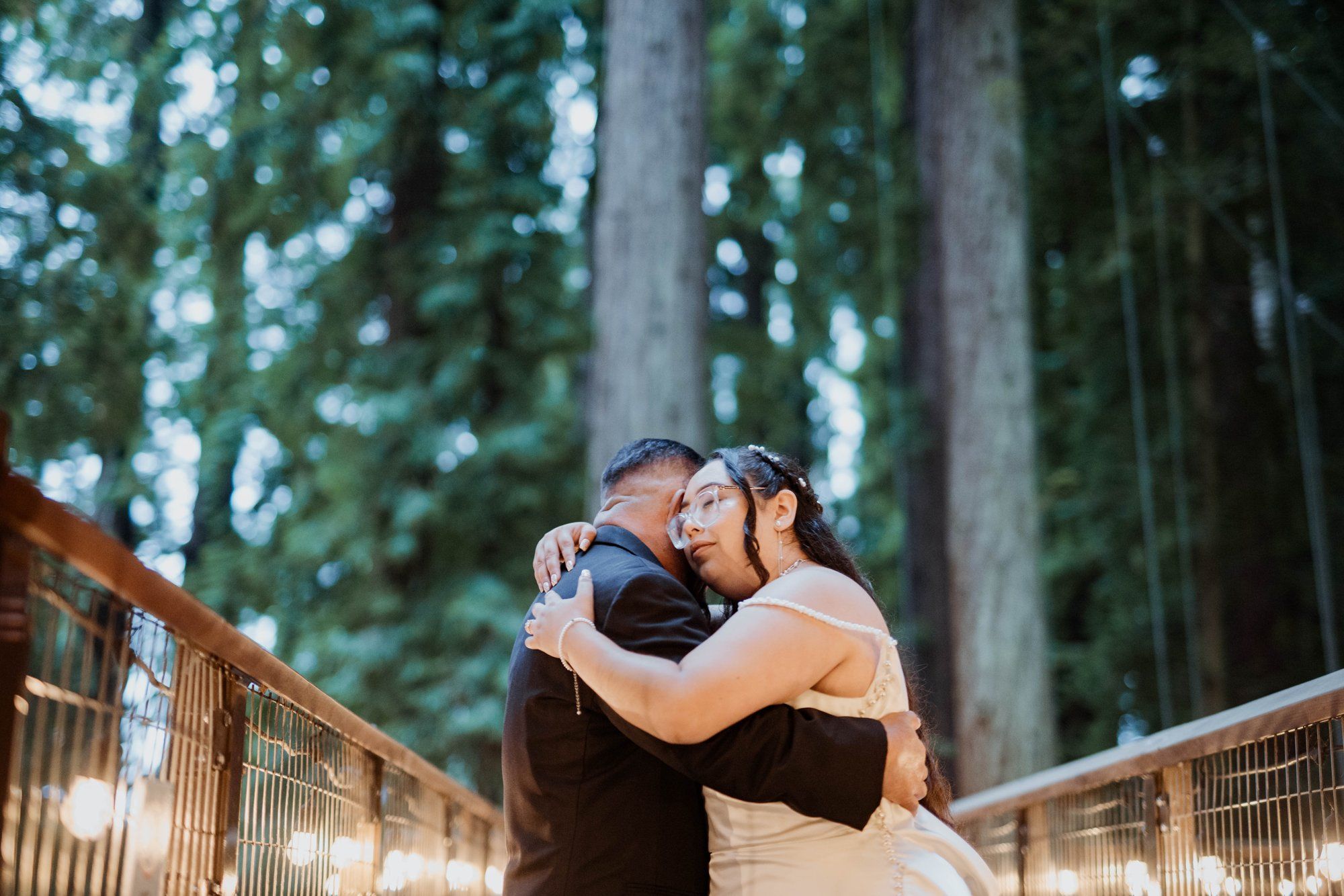 same-sex redwoods elopement at sequoia park zoo skywalk, Toasts, Dances, and an Owl