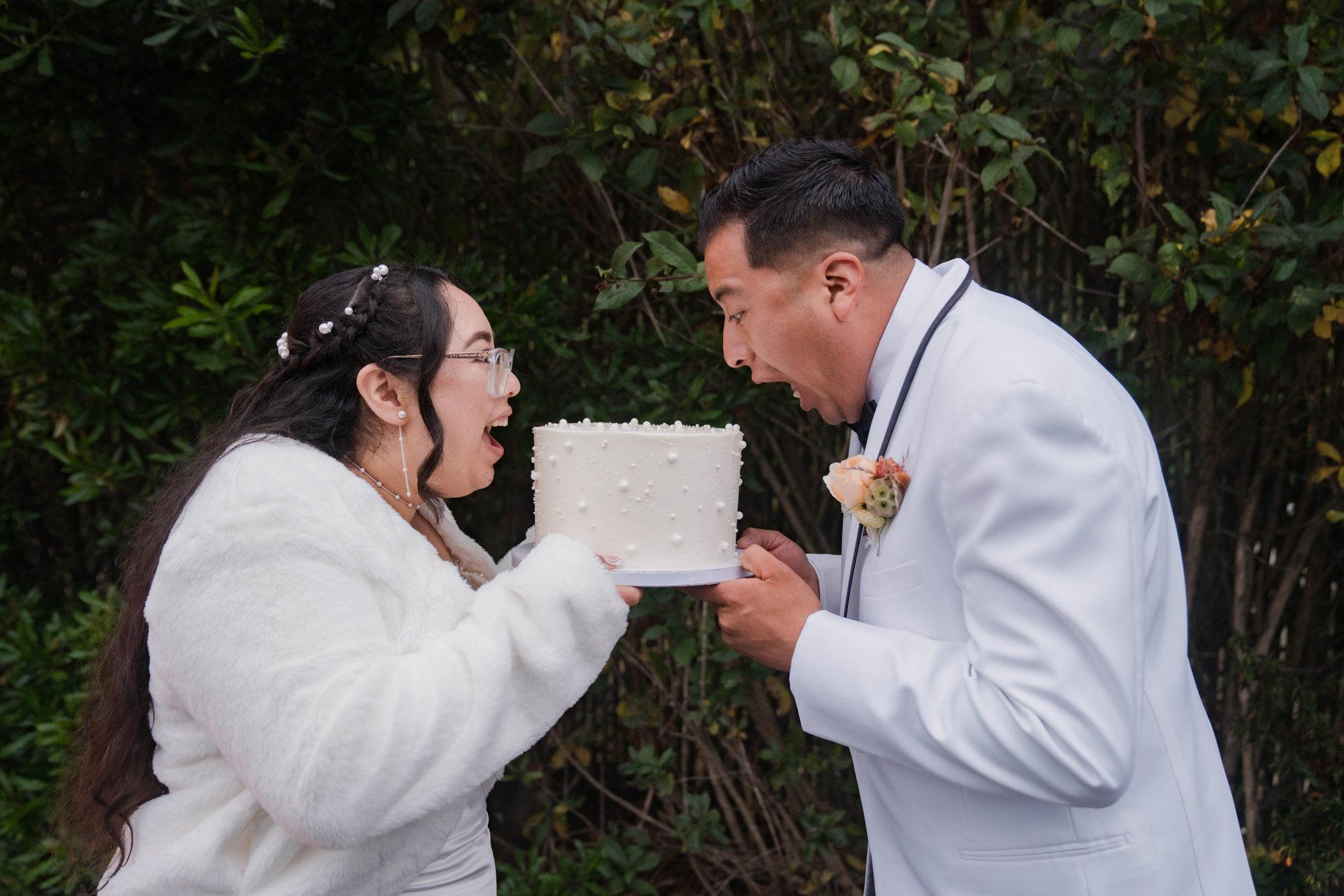 same-sex redwoods elopement at sequoia park zoo skywalk, Toasts, Dances, and an Owl